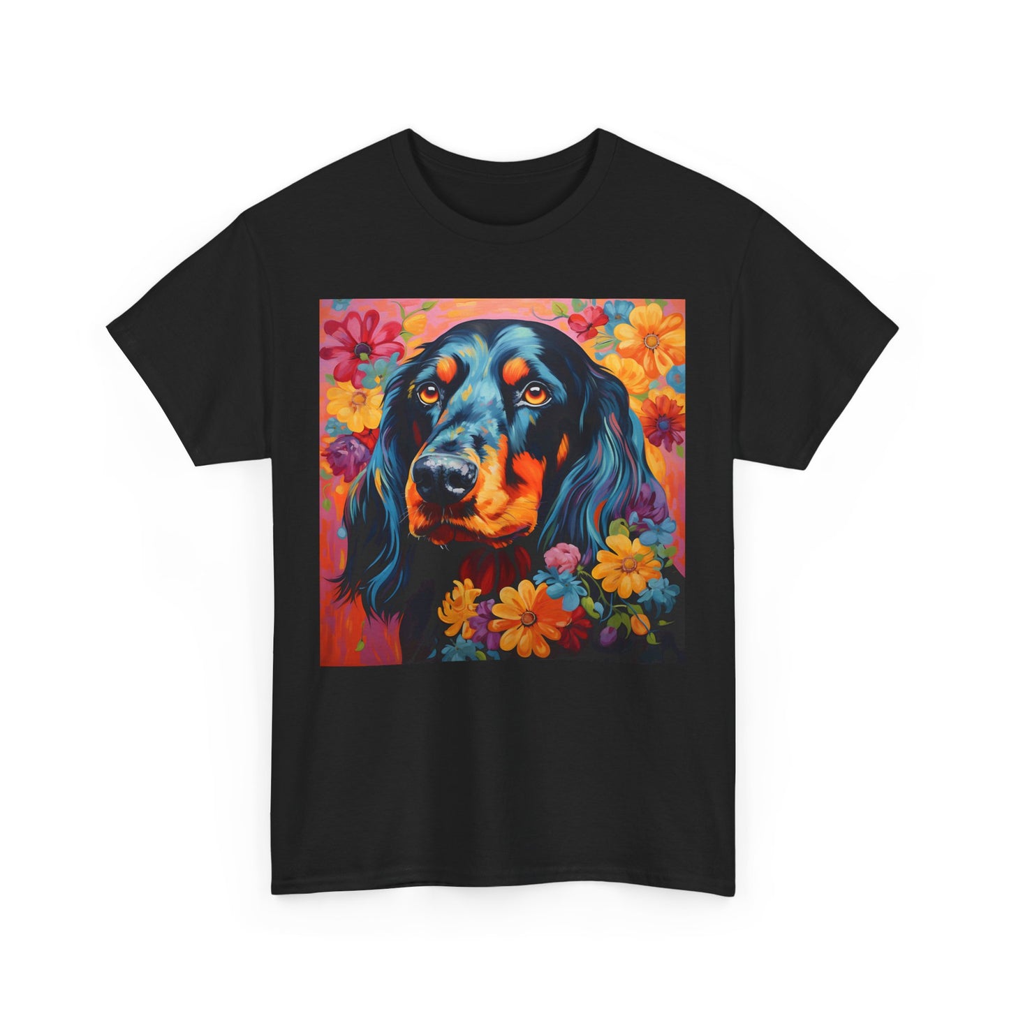 Floral Dog Shirt, Floral Dog Tee, Flower Dog Shirt, Animal Lover Tee, Dog Lover Gift Tee, Cute Dog, Floral Dog Birthday Shirt, Floral Dog