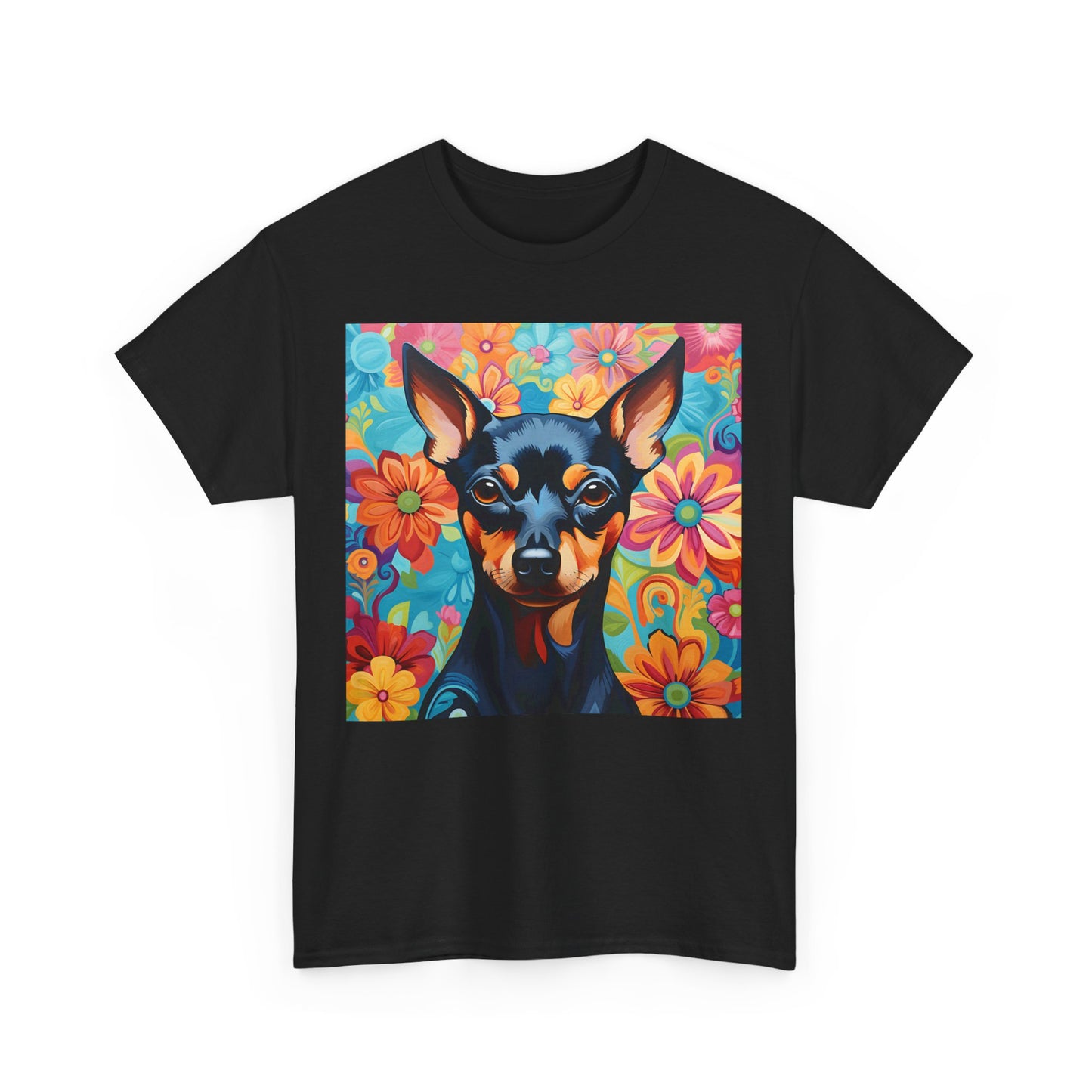 Floral Dog Shirt, Floral Dog Tee, Flower Dog Shirt, Animal Lover Tee, Dog Lover Gift Tee, Cute Dog, Floral Dog Birthday Shirt, Floral Dog