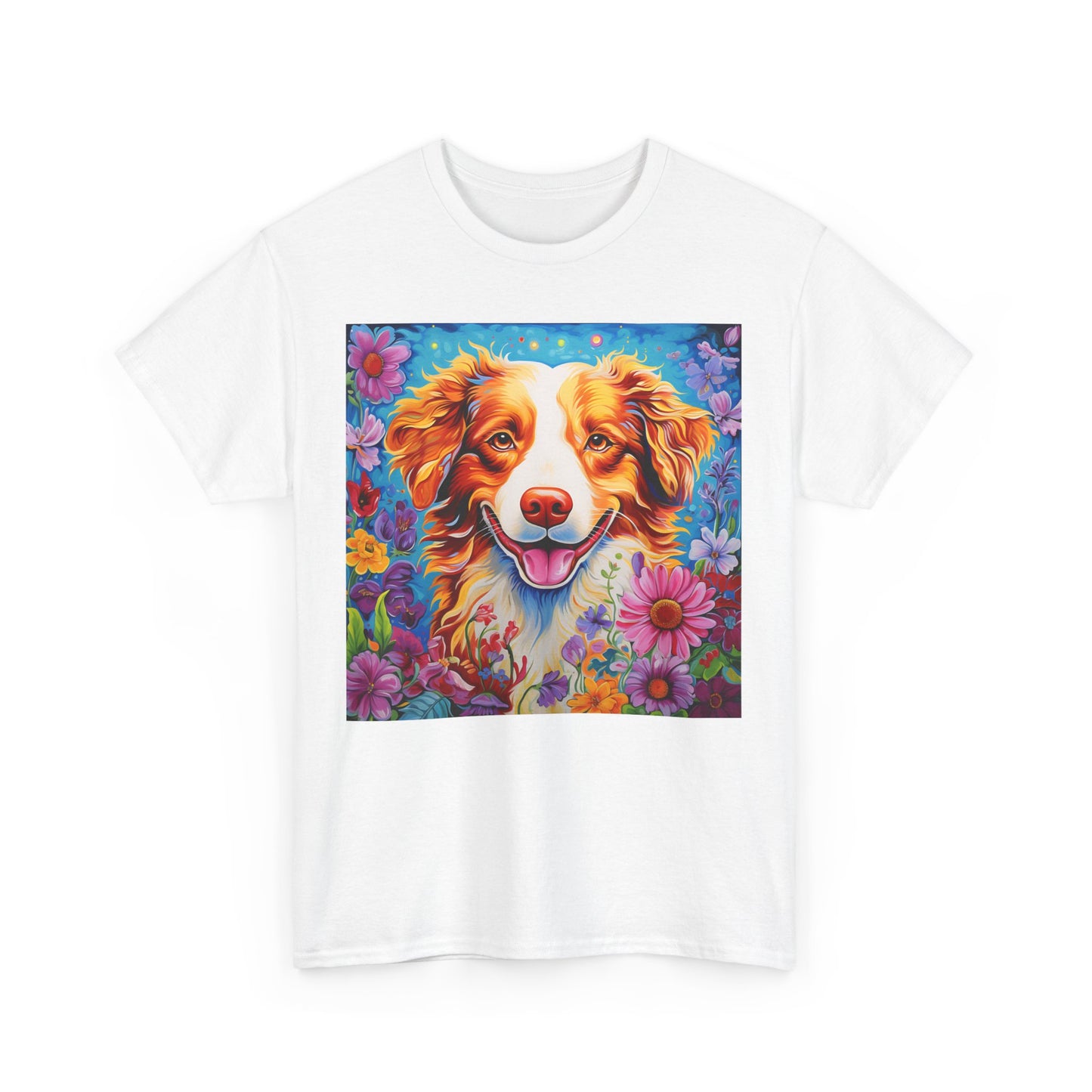Floral Dog Shirt, Floral Dog Tee, Flower Dog Shirt, Animal Lover Tee, Dog Lover Gift Tee, Cute Dog, Floral Dog Birthday Shirt, Floral Dog