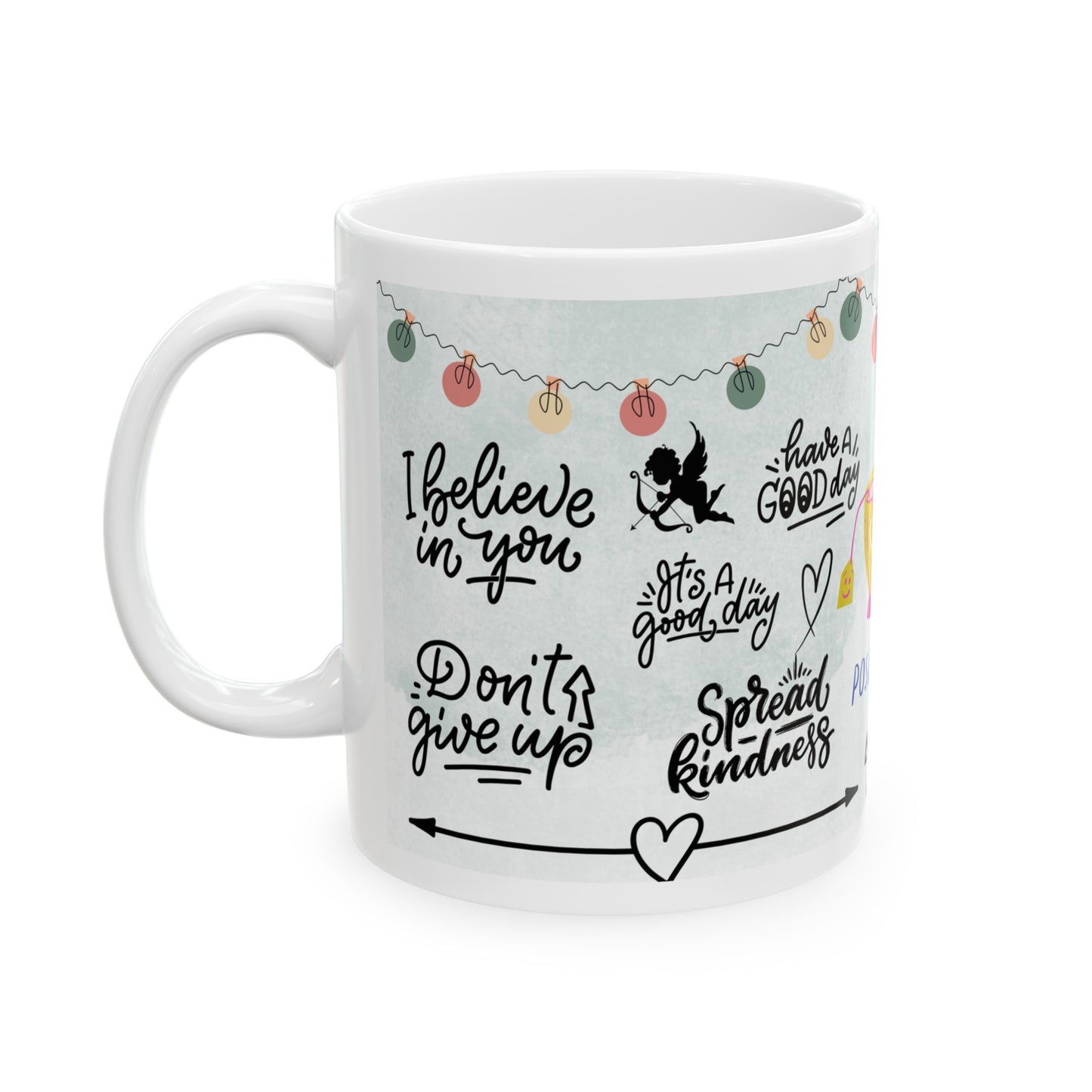 Daily Affirmation Coffee Mug, Positive Affirmations and Inspirational Quotes, Mom Mug Gift, Self Care Mug