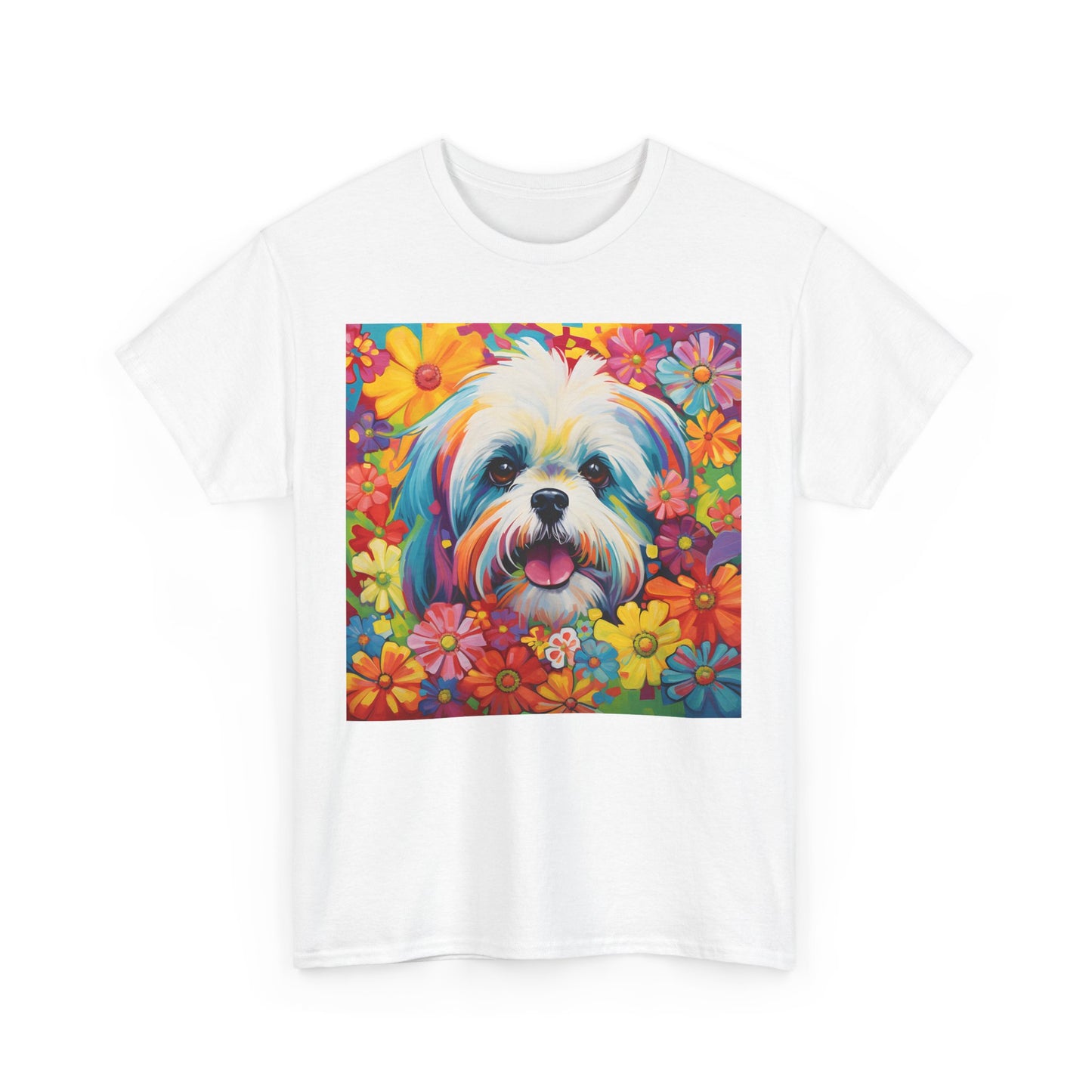 Floral Dog Lovers Shirt With Dog Paw, Dog Paw Gift, Dog Lover T-Shirt, Dog Mom Gifts for Dog Mom Lover, Cat Mom Gift, Dog Tee