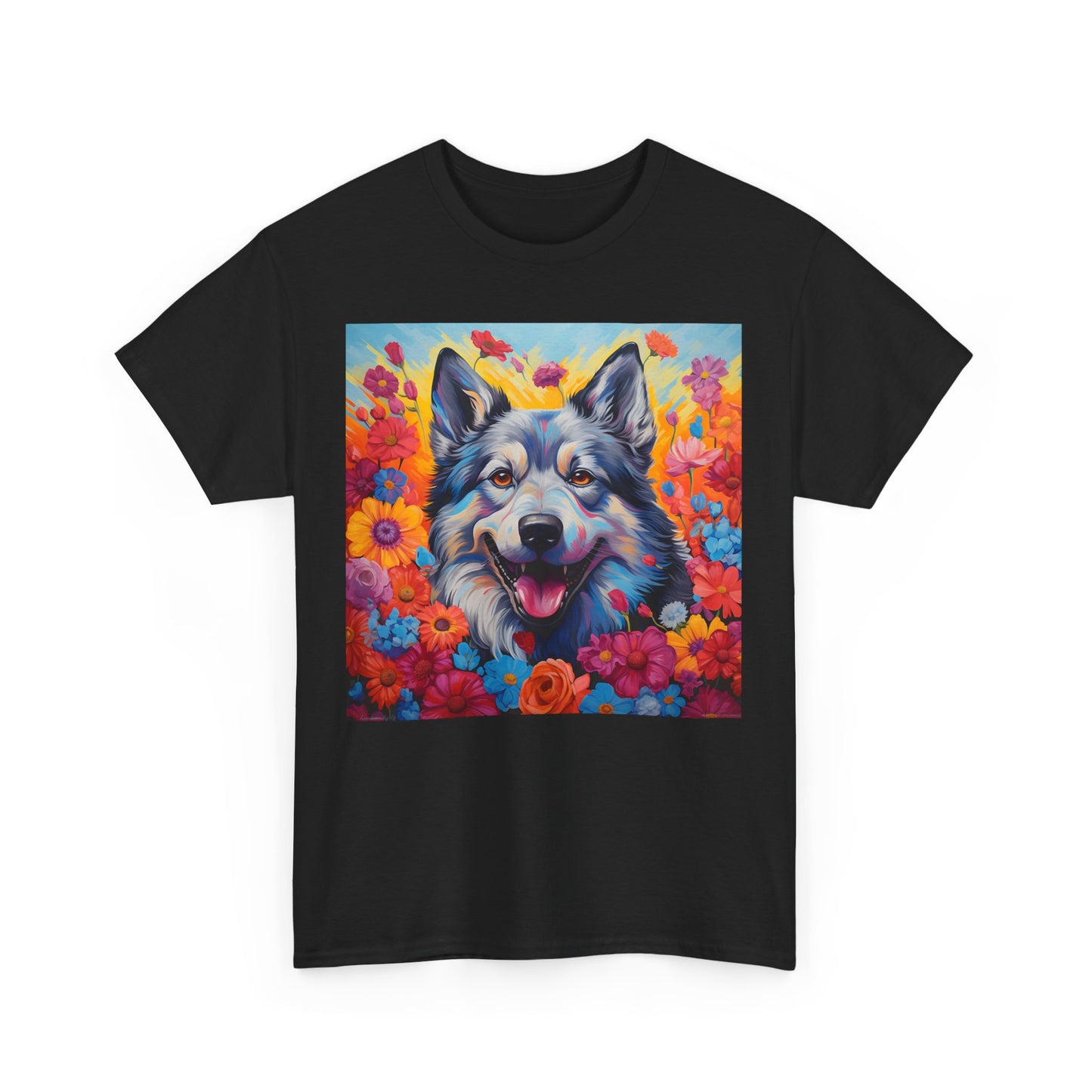 Floral Dog Shirt, Floral Dog Tee, Flower Dog Shirt, Animal Lover Tee, Dog Lover Gift Tee, Cute Dog, Floral Dog Birthday Shirt, Floral Dog