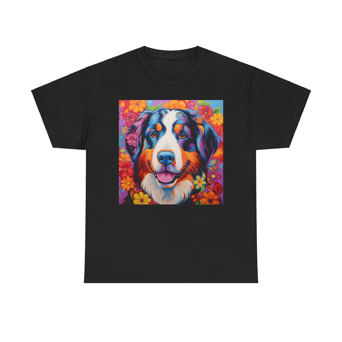 Floral Dog Shirt Gift For Dog Mom, Flower Dog Shirt, Wildflower T-Shirt, Dog Lover Outfit, Cute Puppy Shirt, Dog Owner Gift, Funny Dog Tee
