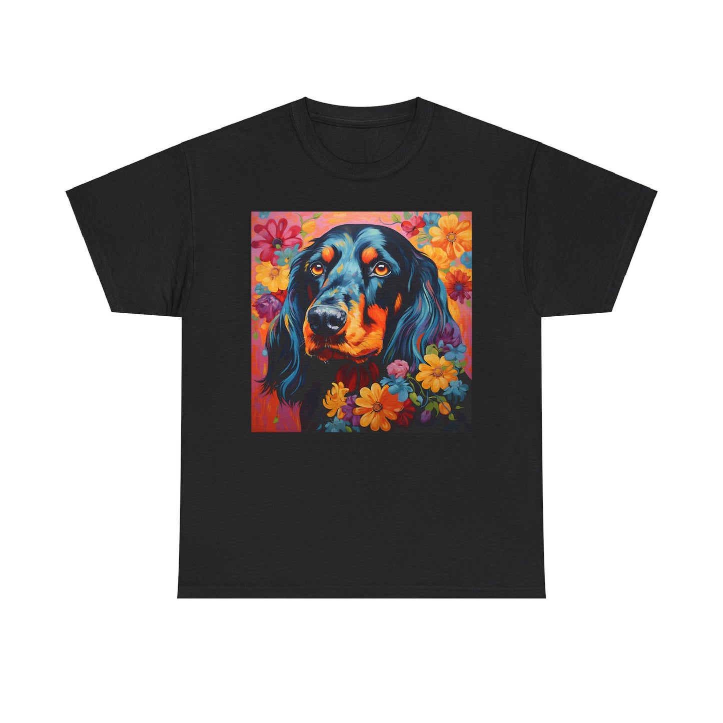 Floral Dog Shirt, Floral Dog Tee, Flower Dog Shirt, Animal Lover Tee, Dog Lover Gift Tee, Cute Dog, Floral Dog Birthday Shirt, Floral Dog