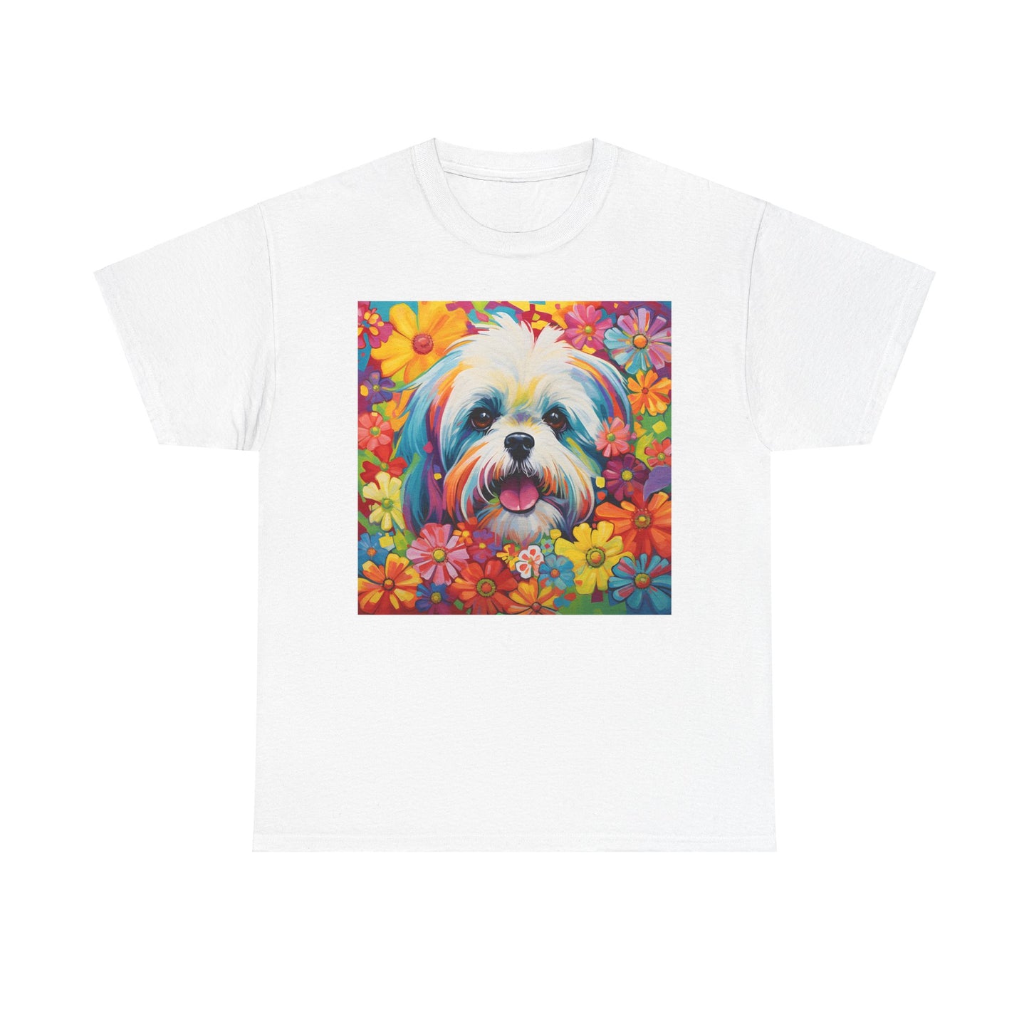 Floral Dog Lovers Shirt With Dog Paw, Dog Paw Gift, Dog Lover T-Shirt, Dog Mom Gifts for Dog Mom Lover, Cat Mom Gift, Dog Tee
