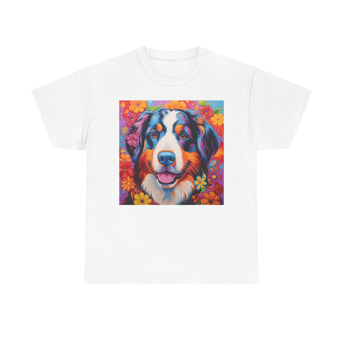 Floral Dog Shirt Gift For Dog Mom, Flower Dog Shirt, Wildflower T-Shirt, Dog Lover Outfit, Cute Puppy Shirt, Dog Owner Gift, Funny Dog Tee