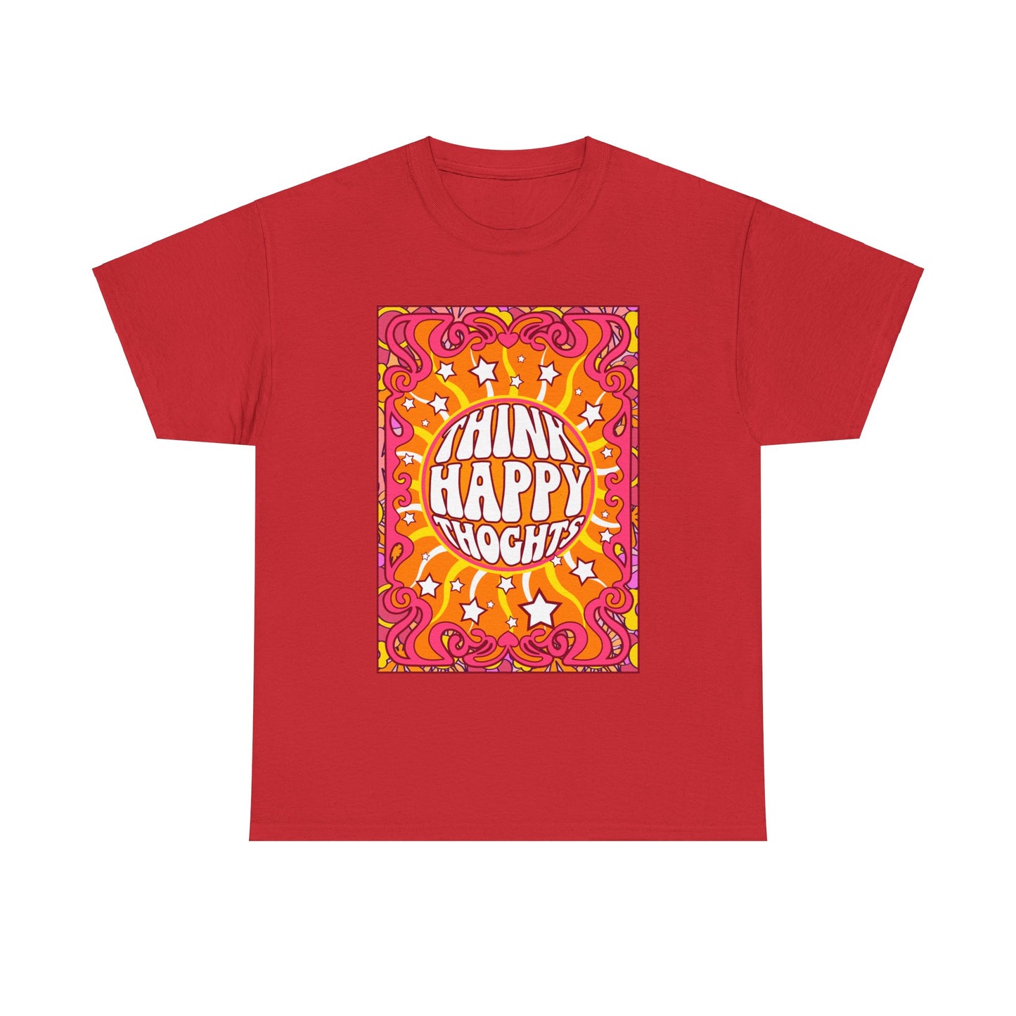 Thnink Happy Thoughts Positive Affirmation Shirt