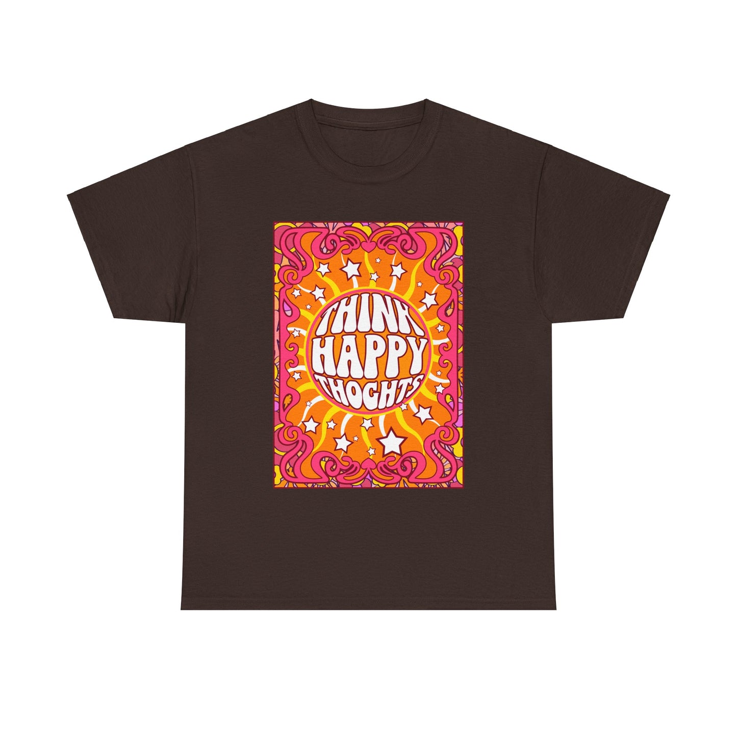 Thnink Happy Thoughts Positive Affirmation Shirt