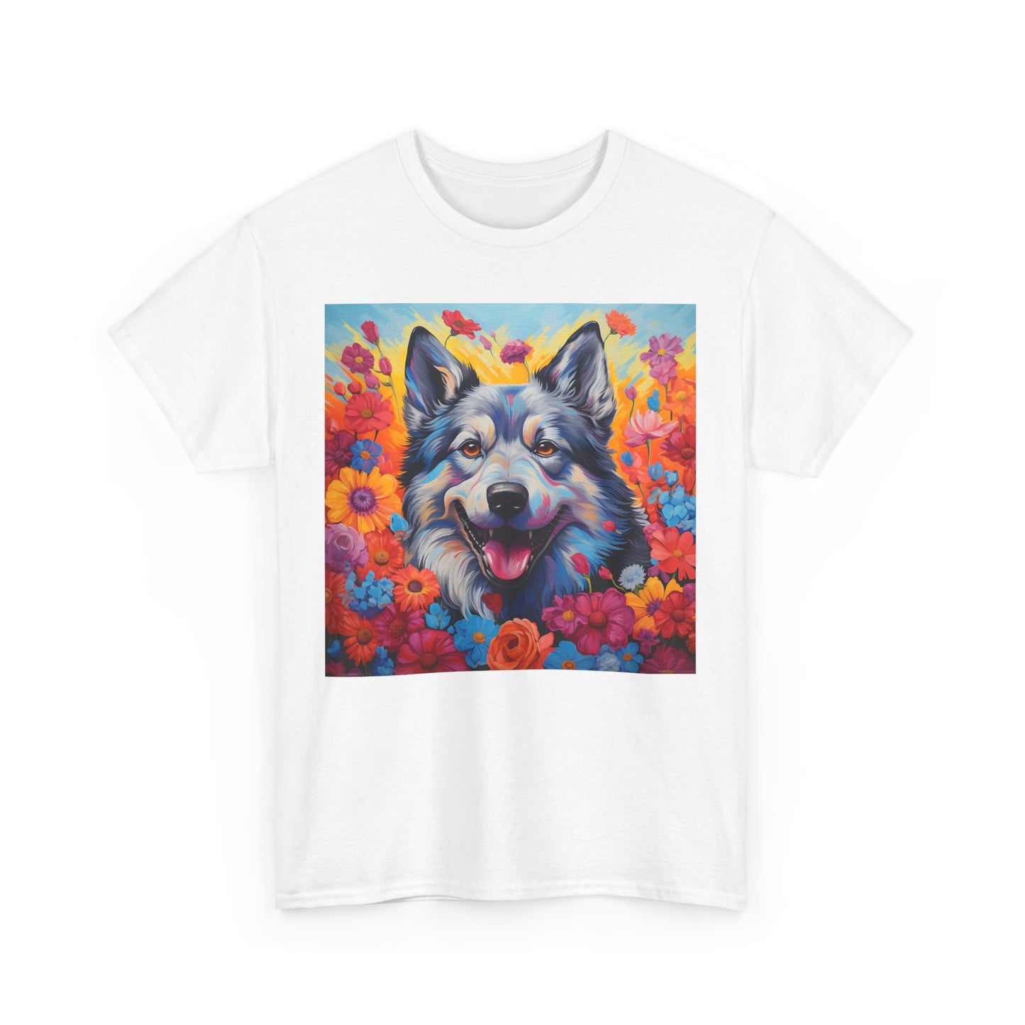 Floral Dog Shirt, Floral Dog Tee, Flower Dog Shirt, Animal Lover Tee, Dog Lover Gift Tee, Cute Dog, Floral Dog Birthday Shirt, Floral Dog