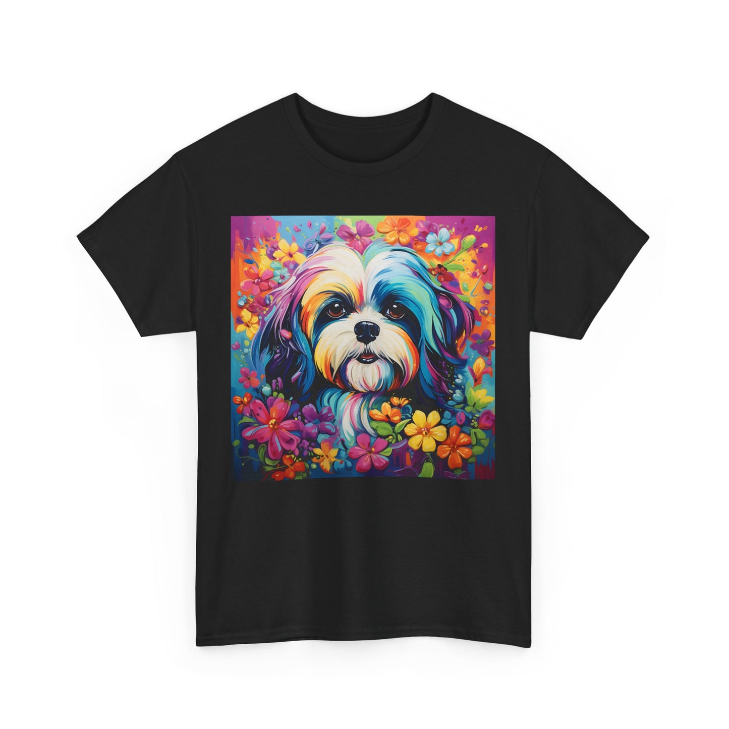Floral Dog Lovers Shirt With Dog Paw, Dog Paw Gift, Dog Lover T-Shirt, Dog Mom Gifts for Dog Mom Lover, Cat Mom Gift, Dog Tee
