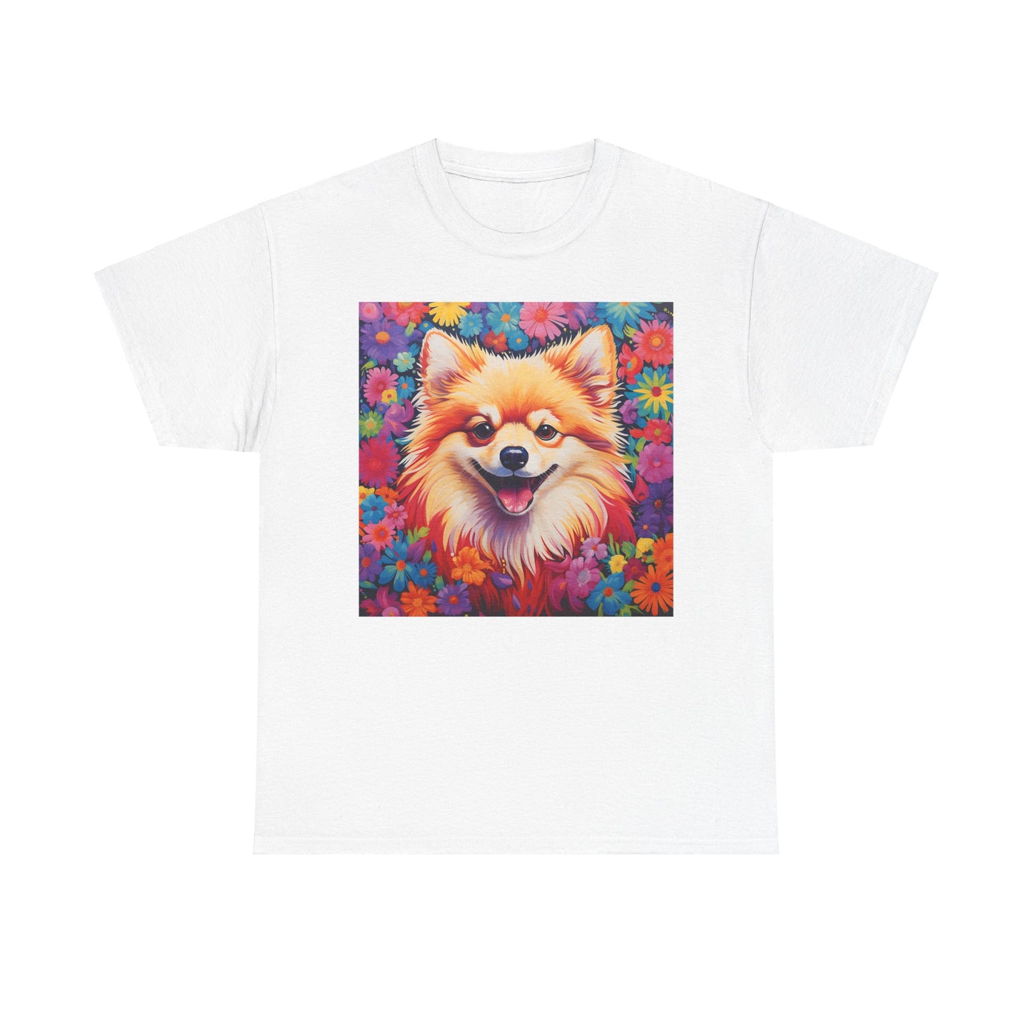 Floral Dog Shirt, Floral Dog Tee, Flower Dog Shirt, Animal Lover Tee, Dog Lover Gift Tee, Cute Dog, Floral Dog Birthday Shirt, Floral Dog