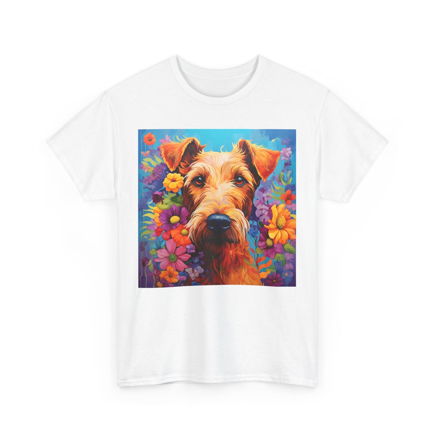 Floral Dog Shirt, Floral Dog Tee, Flower Dog Shirt, Animal Lover Tee, Dog Lover Gift Tee, Cute Dog, Floral Dog Birthday Shirt, Floral Dog