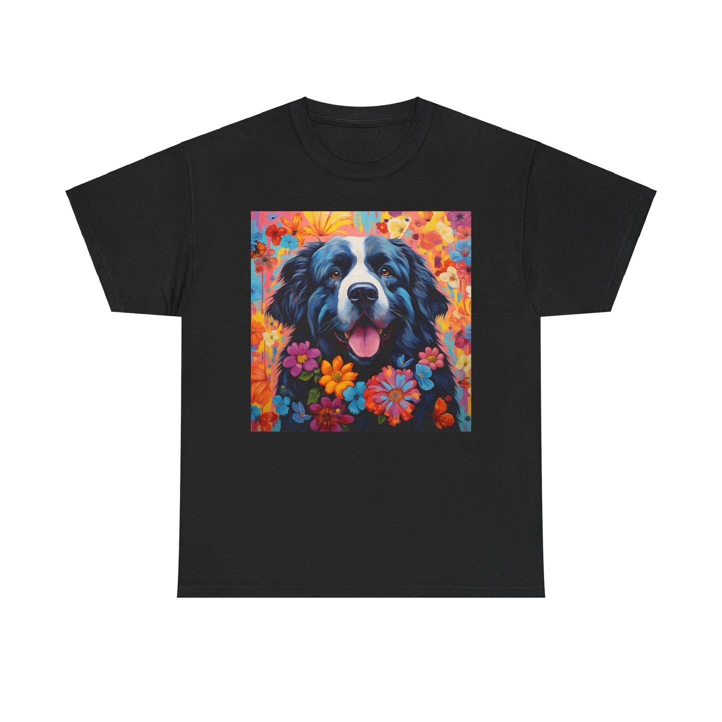 Floral Dog Shirt, Floral Dog Tee, Flower Dog Shirt, Animal Lover Tee, Dog Lover Gift Tee, Cute Dog, Floral Dog Birthday Shirt, Floral Dog