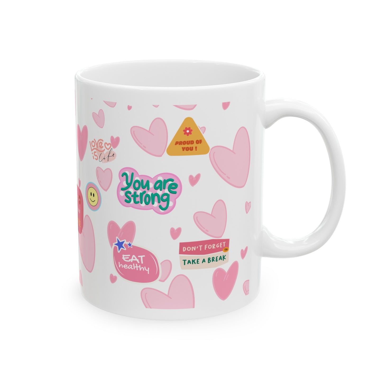 Daily Affirmation Coffee Mug, Positive Affirmations and Inspirational Quotes, Mom Mug Gift, Self Care Mug