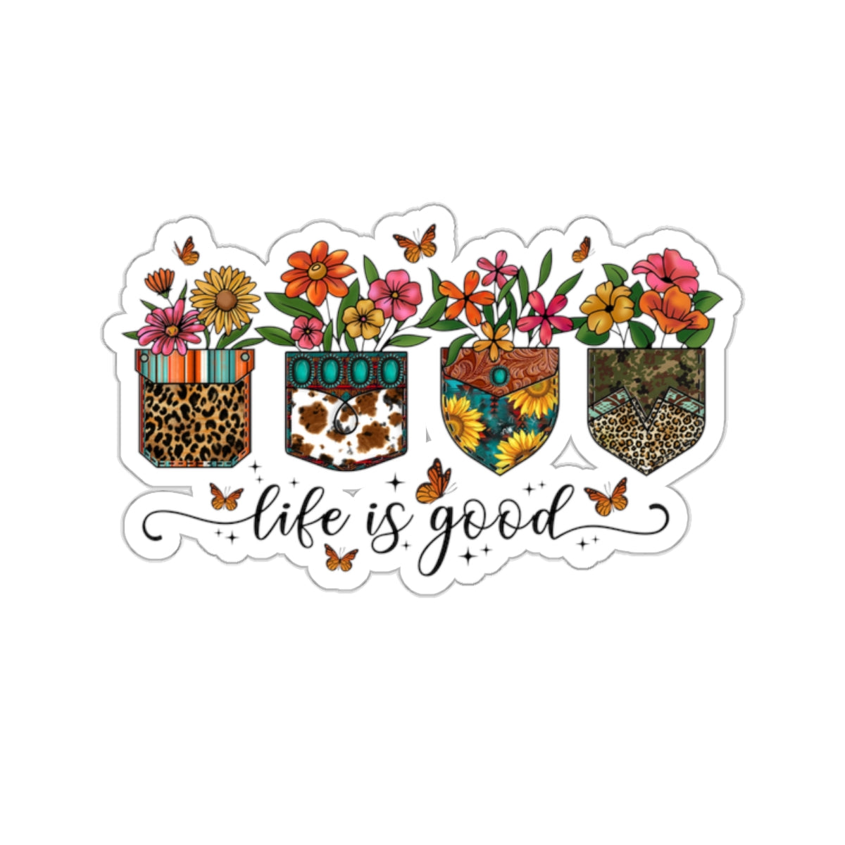Life Is Good Kiss-Cut Stickers