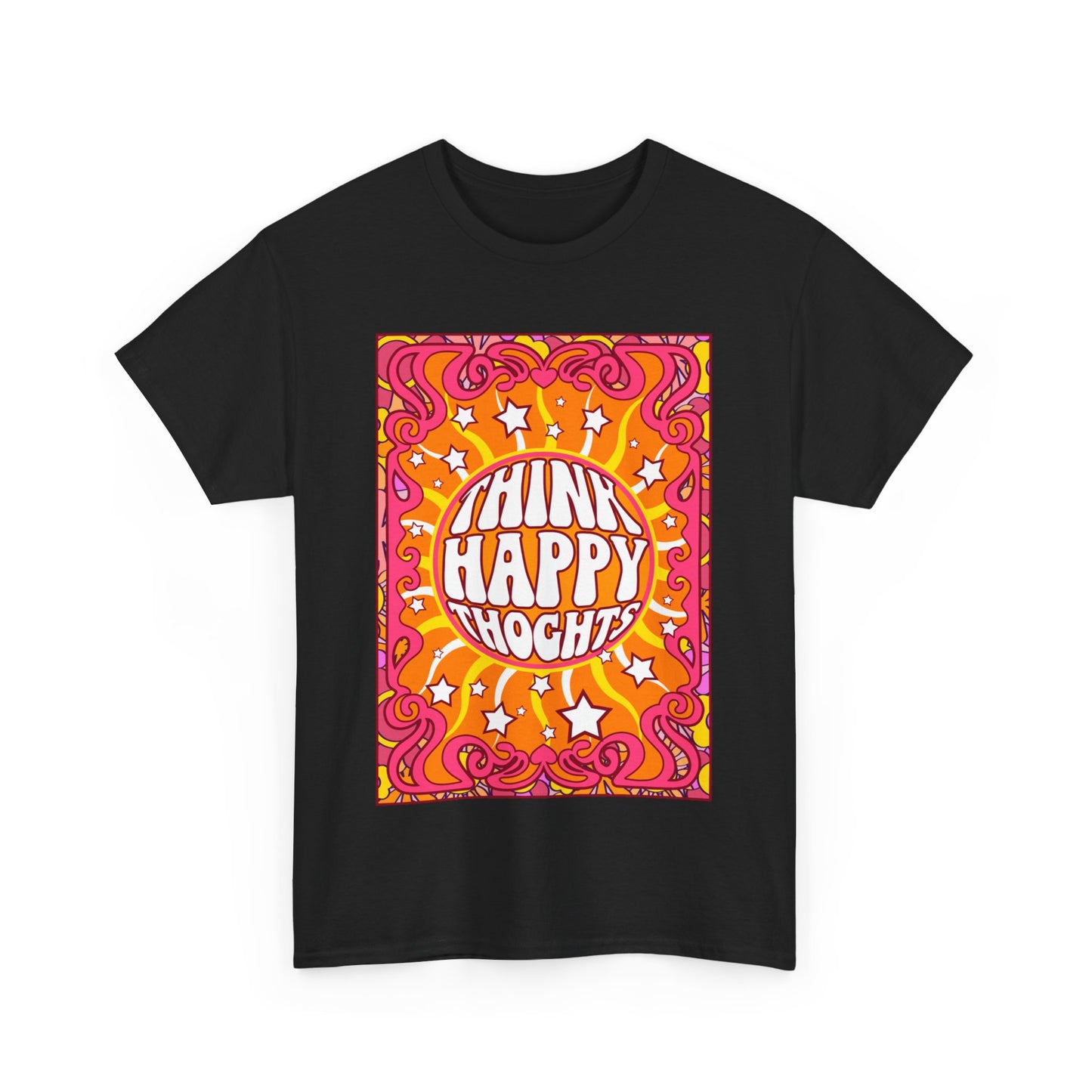 Thnink Happy Thoughts Positive Affirmation Shirt