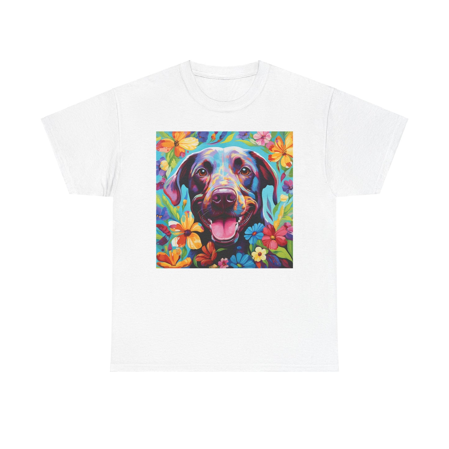 Floral Dog Shirt, Floral Dog Tee, Flower Dog Shirt, Animal Lover Tee, Dog Lover Gift Tee, Cute Dog, Floral Dog Birthday Shirt, Floral Dog