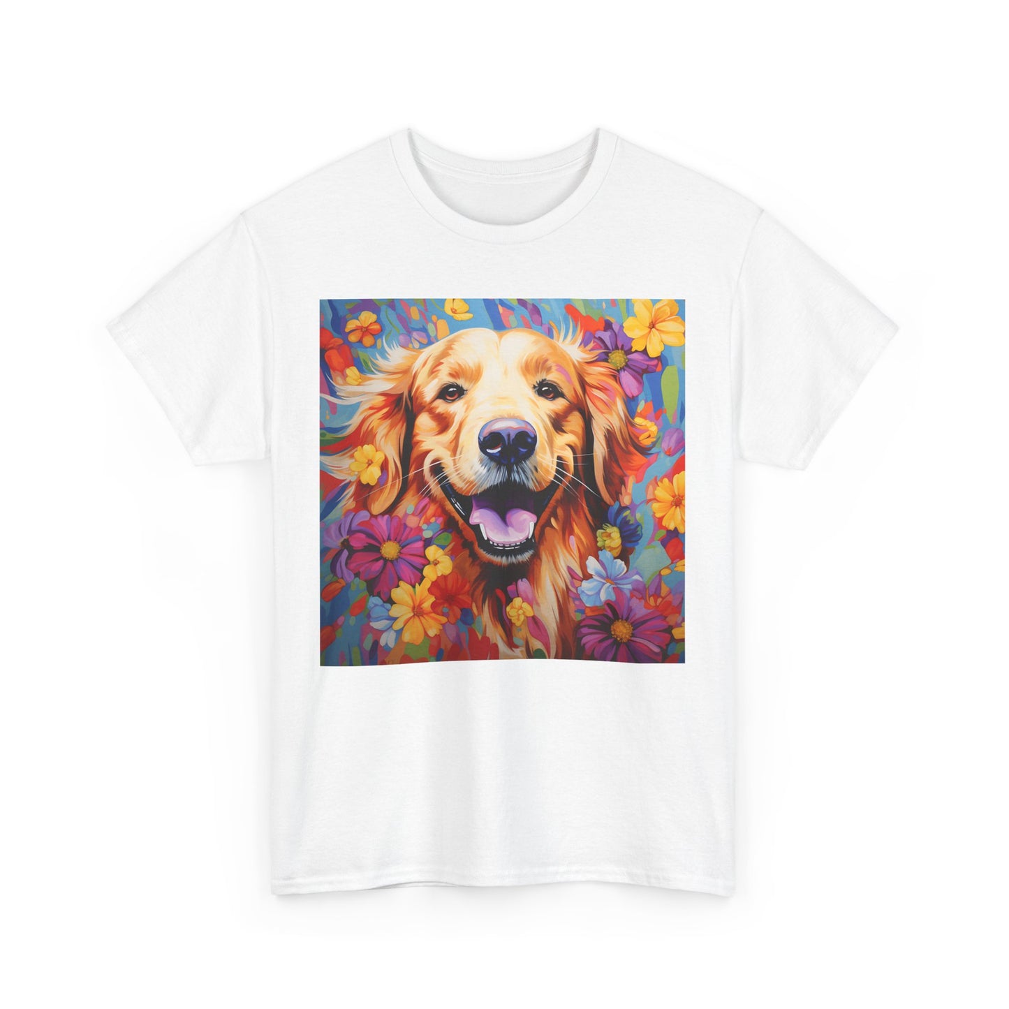 Floral Dog Shirt, Floral Dog Tee, Flower Dog Shirt, Animal Lover Tee, Dog Lover Gift Tee, Cute Dog, Floral Dog Birthday Shirt, Floral Dog