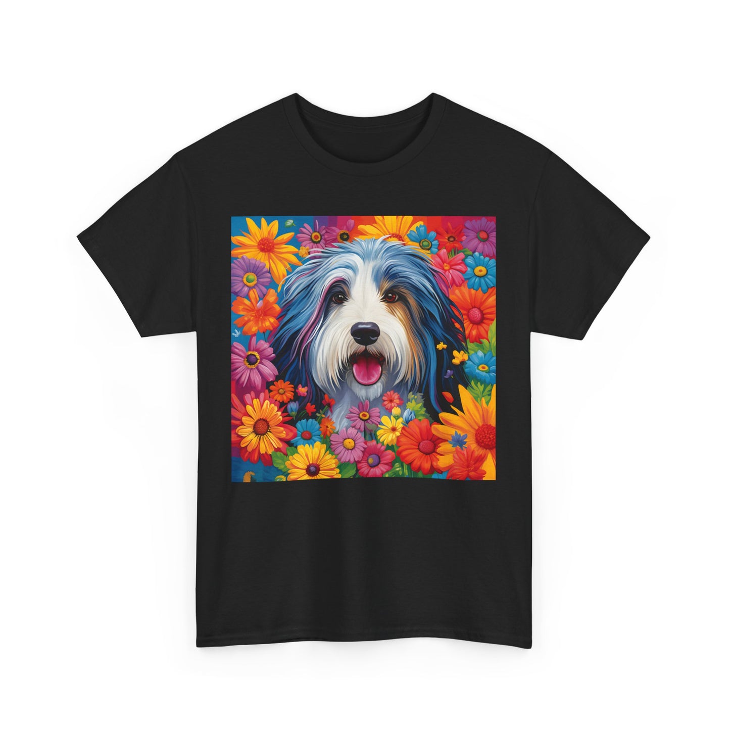 Floral Dog Shirt Gift For Dog Mom, Flower Dog Shirt, Wildflower T-Shirt, Dog Lover Outfit, Cute Puppy Shirt, Dog Owner Gift, Funny Dog Tee