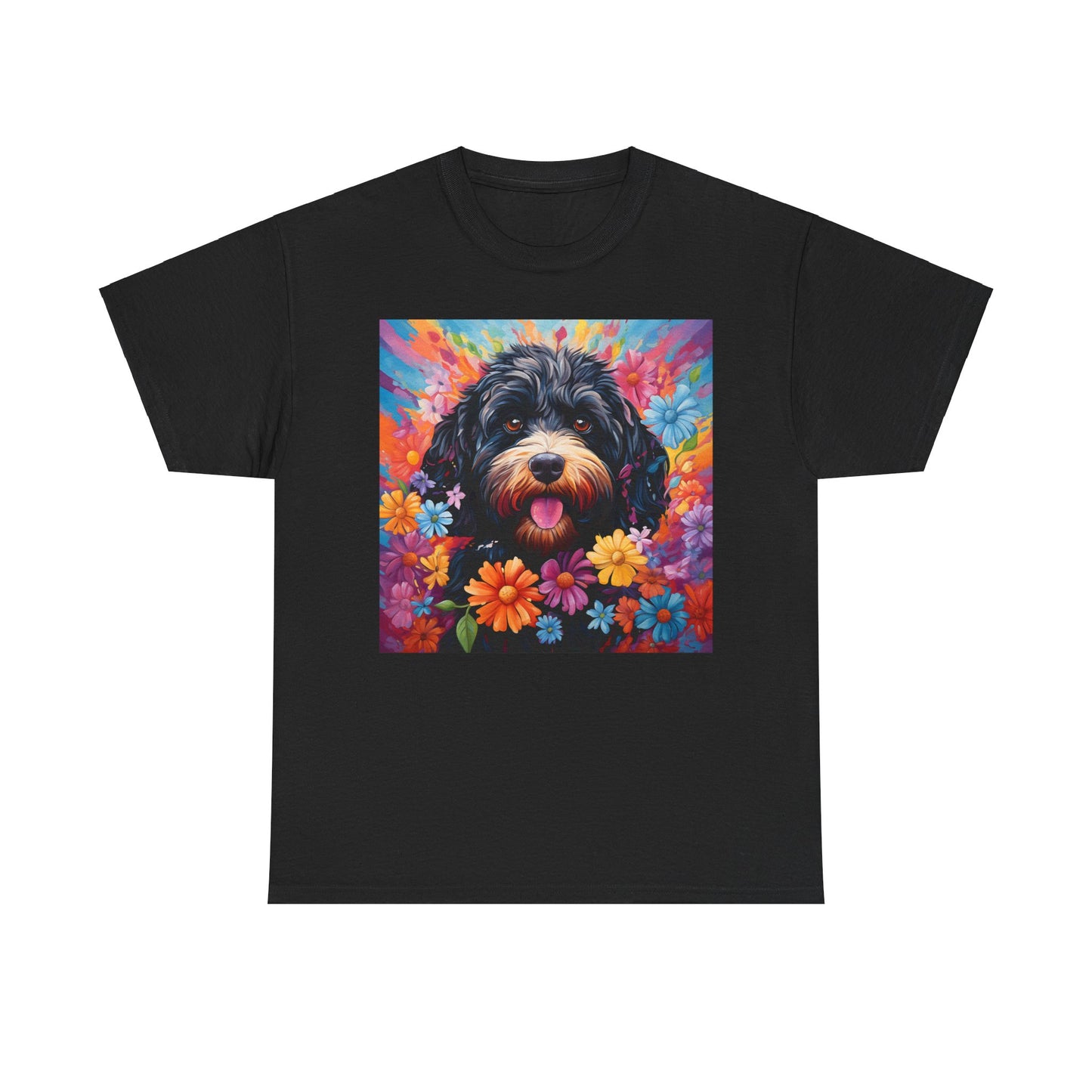 Floral Dog Shirt, Floral Dog Tee, Flower Dog Shirt, Animal Lover Tee, Dog Lover Gift Tee, Cute Dog, Floral Dog Birthday Shirt, Floral Dog