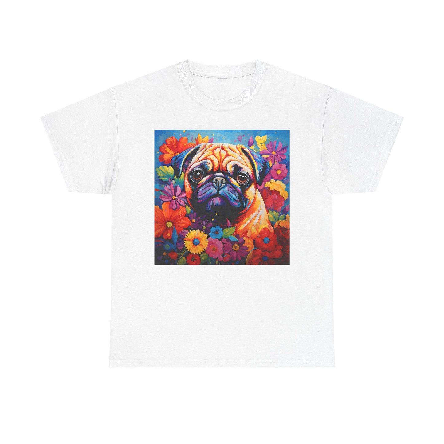 Floral Dog Shirt, Floral Dog Tee, Flower Dog Shirt, Animal Lover Tee, Dog Lover Gift Tee, Cute Dog, Floral Dog Birthday Shirt, Floral Dog