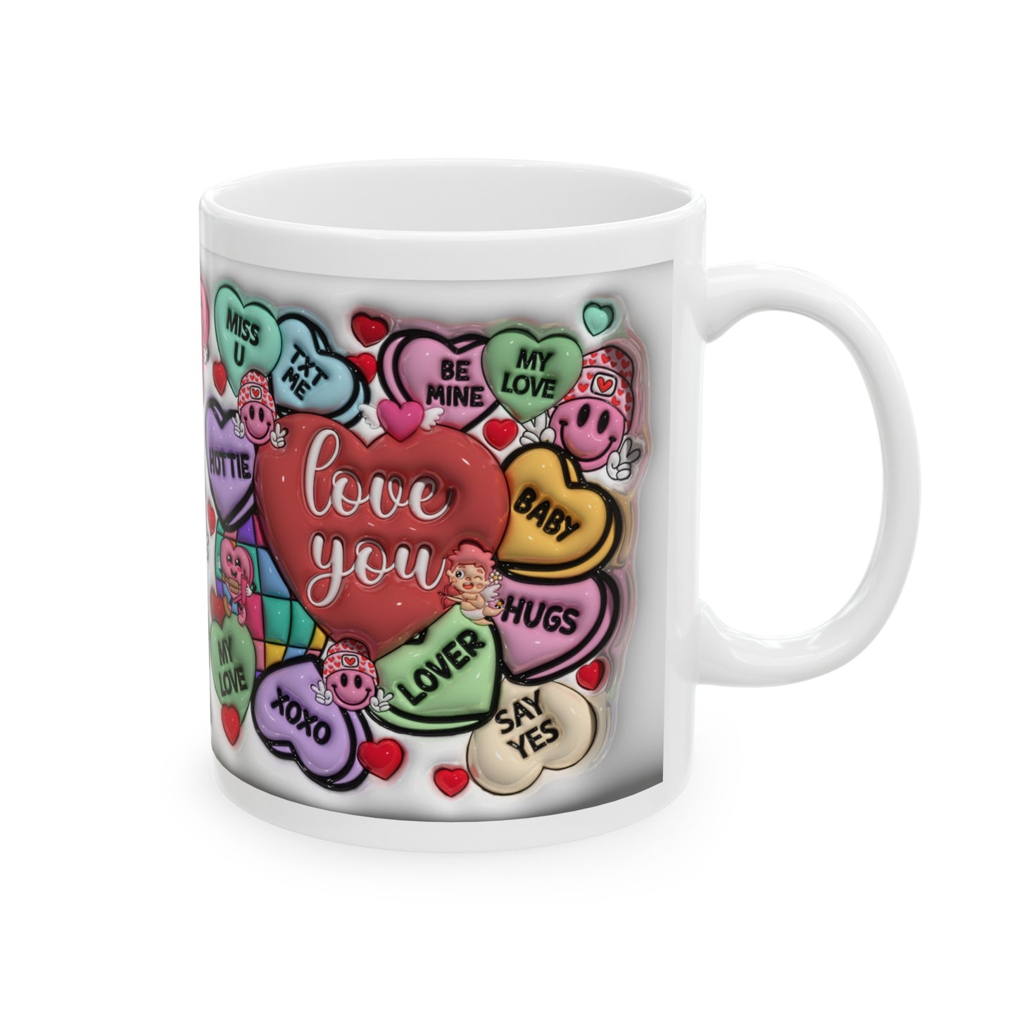 Heart Valentine's Mug, Heart Mug, Valentine's Day Mug, Heart Mug, Valentine's Mug, Love Mug, Valentine's Day