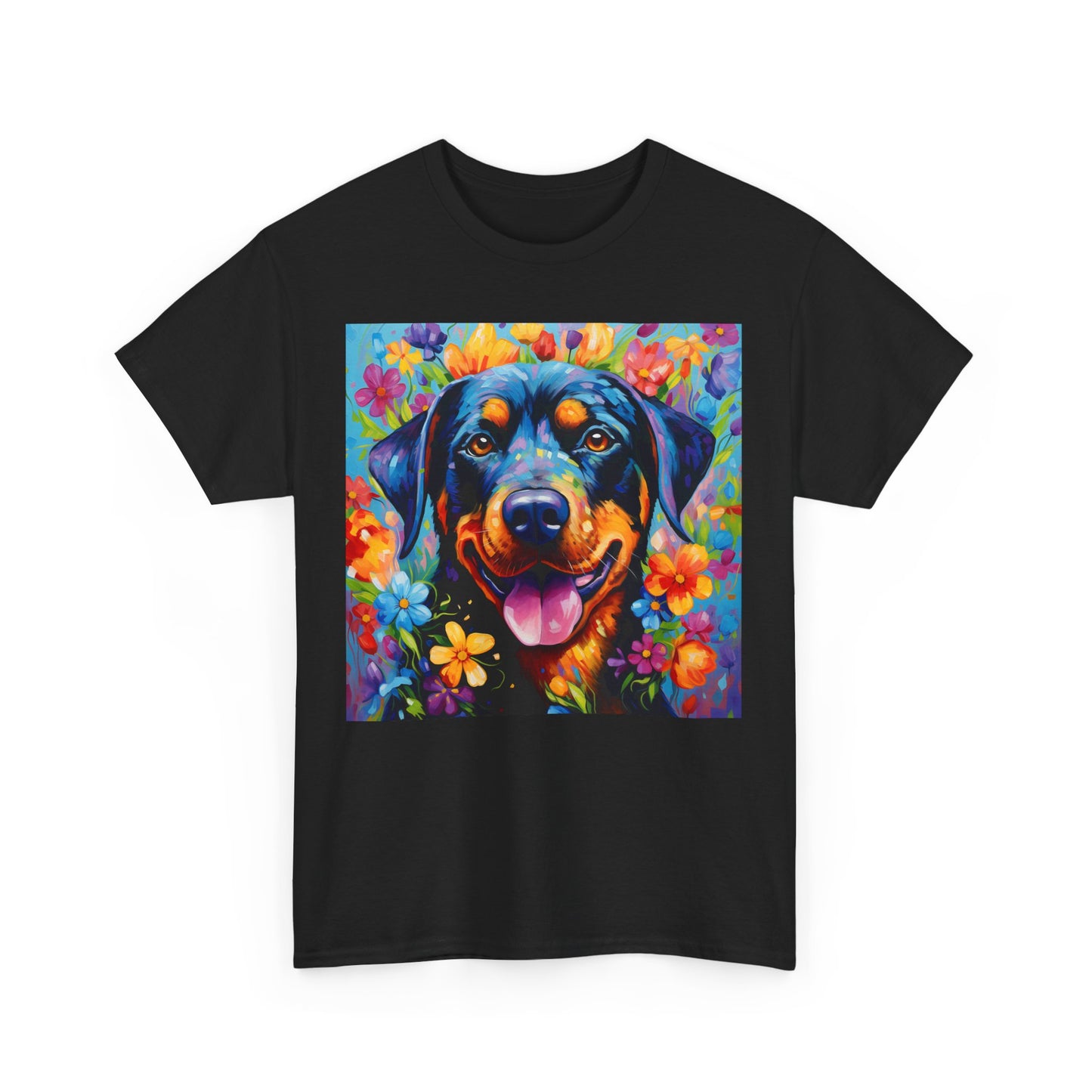 Floral Dog Shirt, Floral Dog Tee, Flower Dog Shirt, Animal Lover Tee, Dog Lover Gift Tee, Cute Dog, Floral Dog Birthday Shirt, Floral Dog