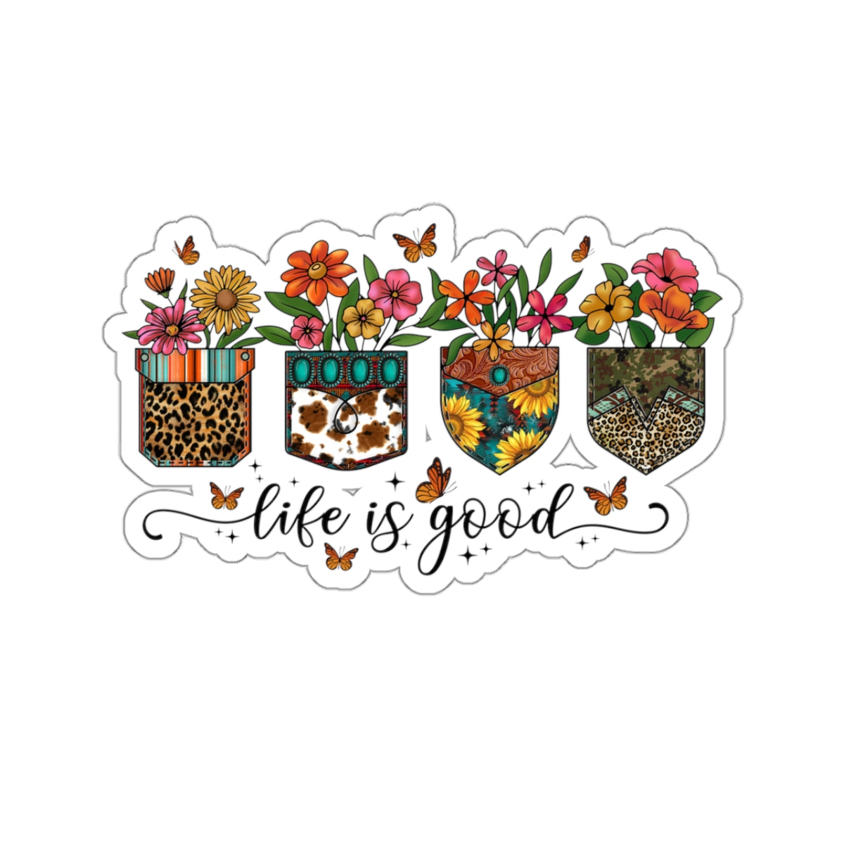 Life Is Good Kiss-Cut Stickers