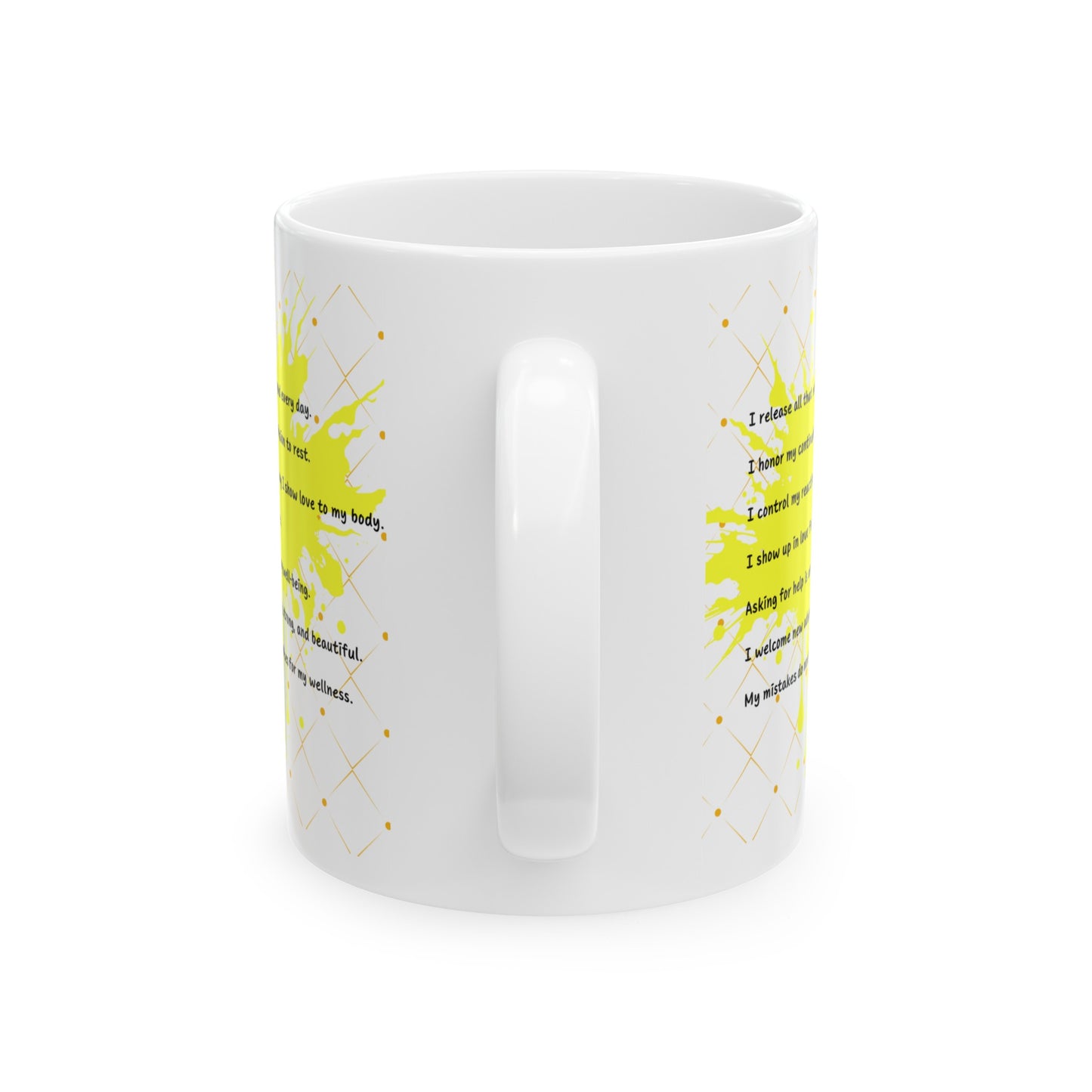 Daily Affirmation Coffee Mug, Positive Affirmations and Inspirational Quotes, Mom Mug Gift, Self Care Mug