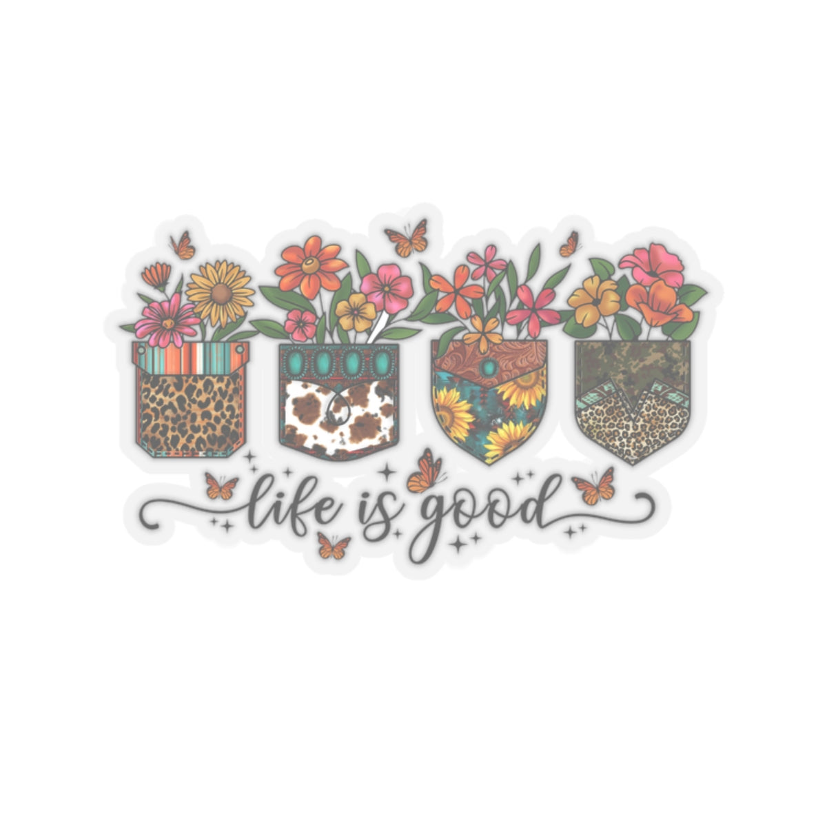 Life Is Good Kiss-Cut Stickers