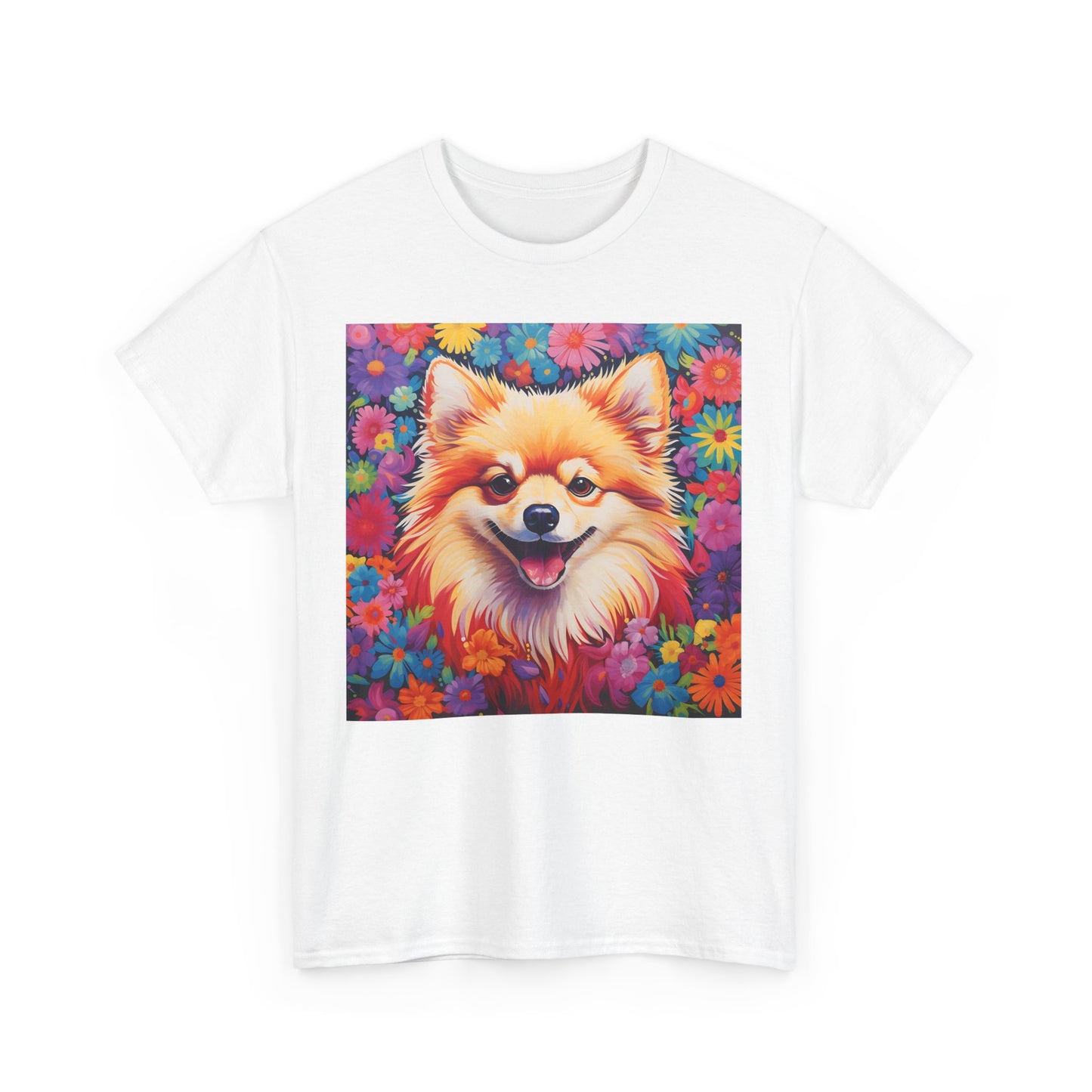 Floral Dog Shirt, Floral Dog Tee, Flower Dog Shirt, Animal Lover Tee, Dog Lover Gift Tee, Cute Dog, Floral Dog Birthday Shirt, Floral Dog