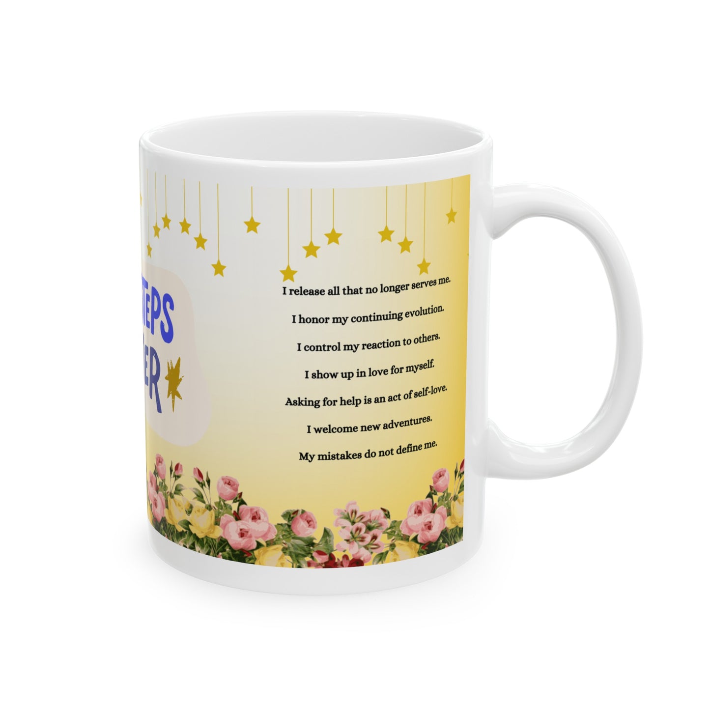 Daily Affirmation Coffee Mug, Positive Affirmations and Inspirational Quotes, Mom Mug Gift, Self Care Mug