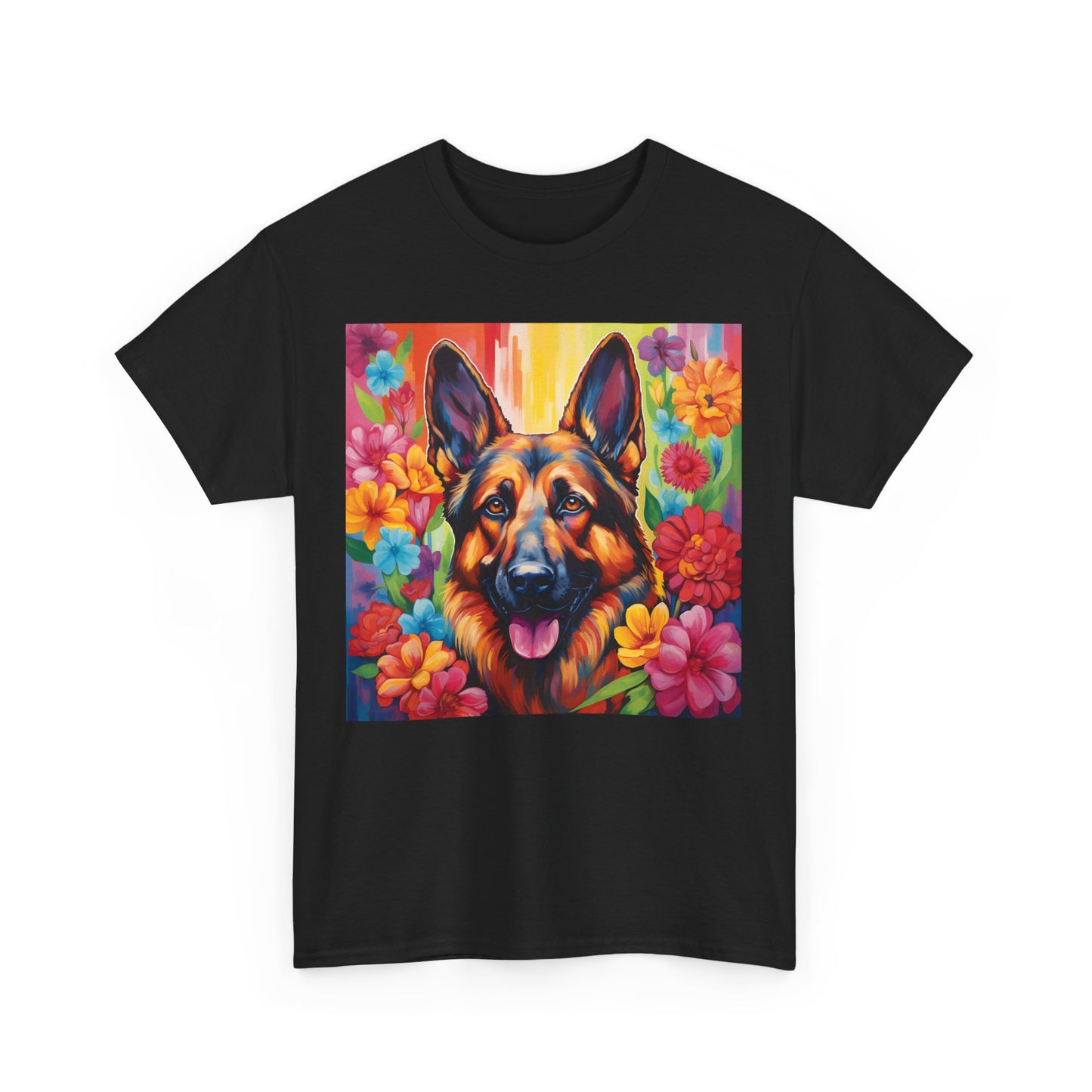 Floral Dog Shirt, Floral Dog Tee, Flower Dog Shirt, Animal Lover Tee, Dog Lover Gift Tee, Cute Dog, Floral Dog Birthday Shirt, Floral Dog