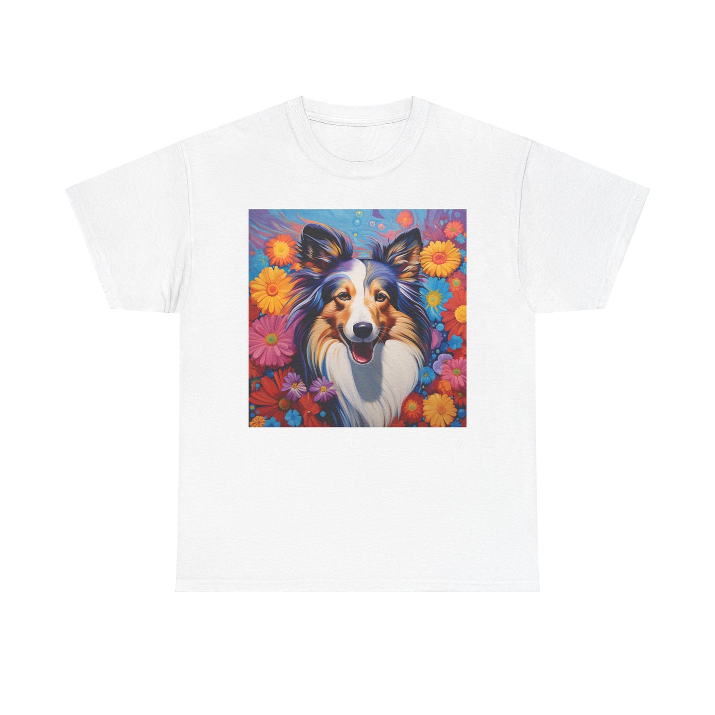 Floral Dog Lovers Shirt With Dog Paw, Dog Paw Gift, Dog Lover T-Shirt, Dog Mom Gifts for Dog Mom Lover, Cat Mom Gift, Dog Tee