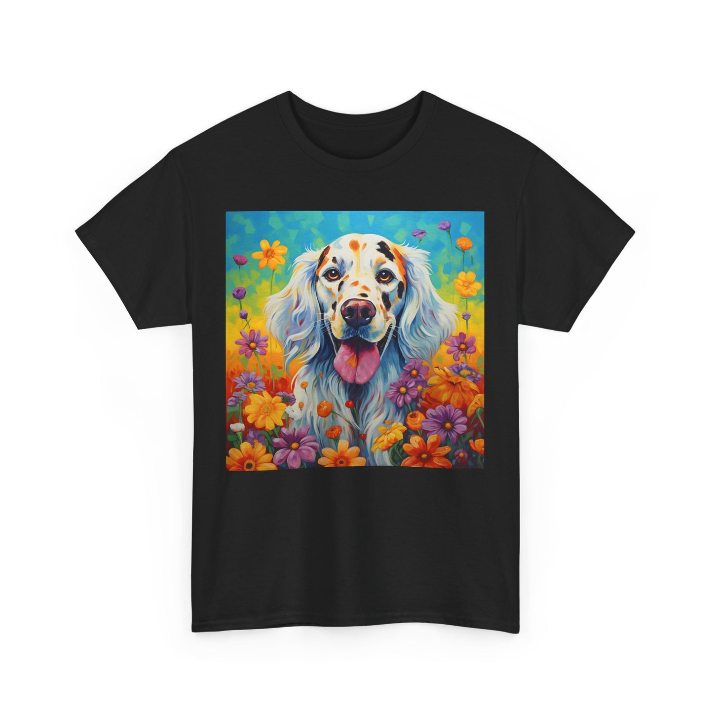 Floral Dog Shirt, Floral Dog Tee, Flower Dog Shirt, Animal Lover Tee, Dog Lover Gift Tee, Cute Dog, Floral Dog Birthday Shirt, Floral Dog