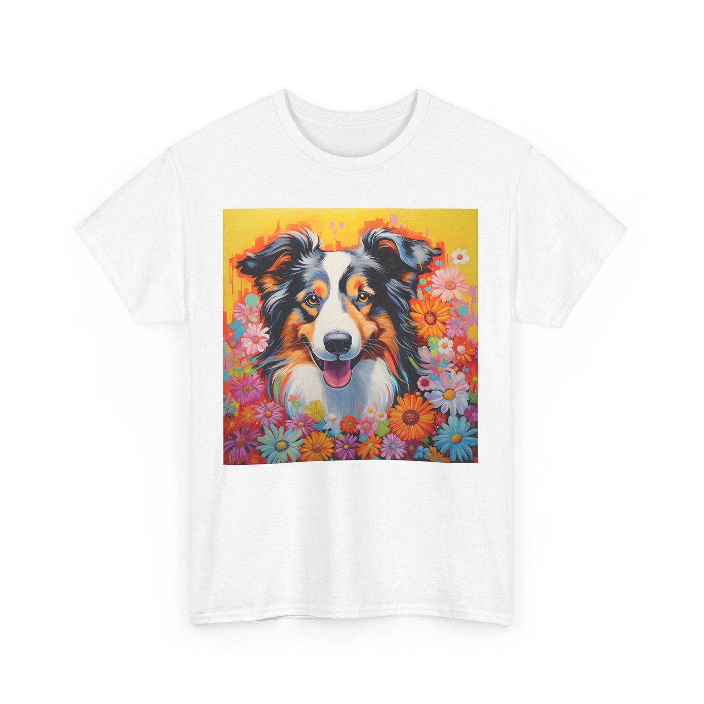 Floral Dog Shirt, Floral Dog Tee, Flower Dog Shirt, Animal Lover Tee, Dog Lover Gift Tee, Cute Dog, Floral Dog Birthday Shirt, Floral Dog