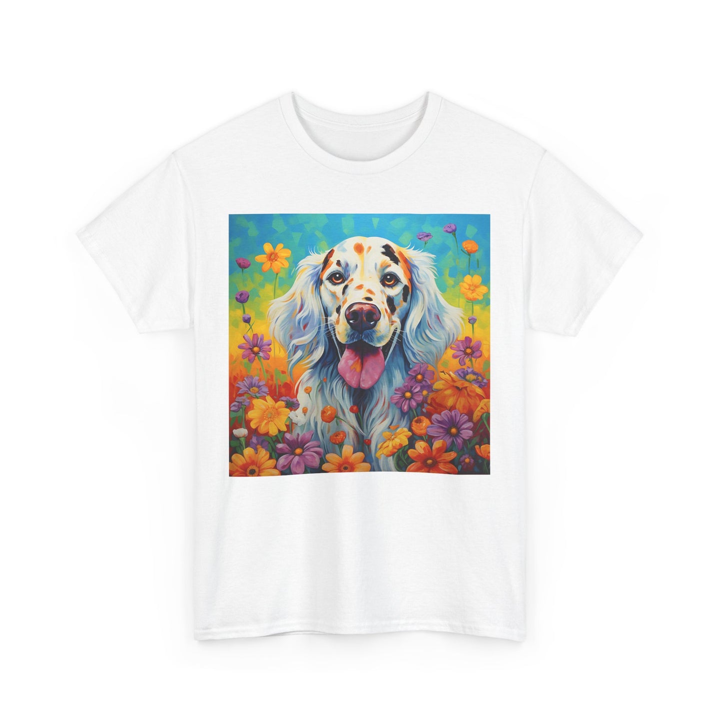Floral Dog Shirt, Floral Dog Tee, Flower Dog Shirt, Animal Lover Tee, Dog Lover Gift Tee, Cute Dog, Floral Dog Birthday Shirt, Floral Dog