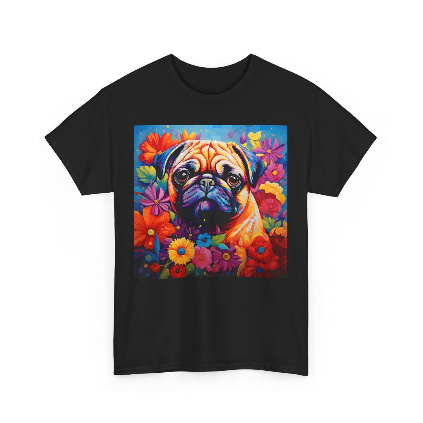 Floral Dog Shirt, Floral Dog Tee, Flower Dog Shirt, Animal Lover Tee, Dog Lover Gift Tee, Cute Dog, Floral Dog Birthday Shirt, Floral Dog