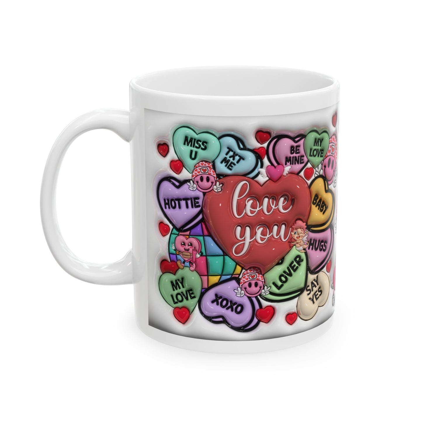 Heart Valentine's Mug, Heart Mug, Valentine's Day Mug, Heart Mug, Valentine's Mug, Love Mug, Valentine's Day