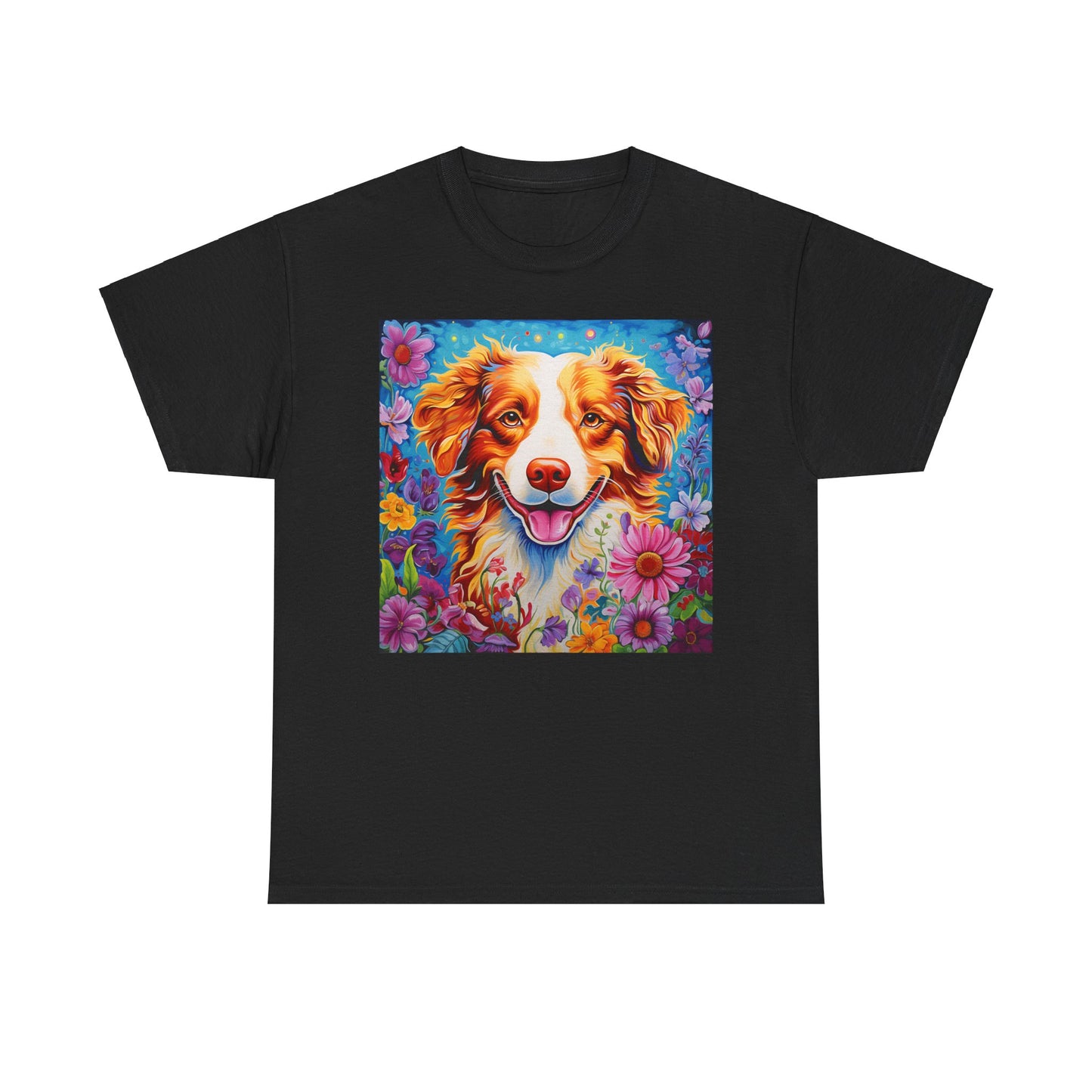 Floral Dog Shirt, Floral Dog Tee, Flower Dog Shirt, Animal Lover Tee, Dog Lover Gift Tee, Cute Dog, Floral Dog Birthday Shirt, Floral Dog