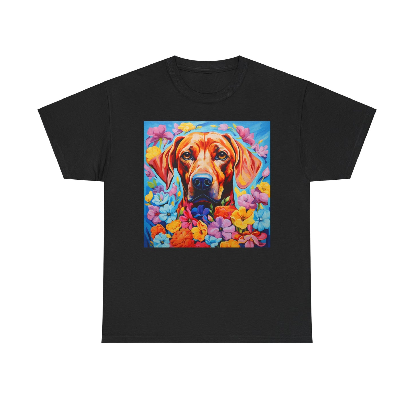Floral Dog Shirt, Floral Dog Tee, Flower Dog Shirt, Animal Lover Tee, Dog Lover Gift Tee, Cute Dog, Floral Dog Birthday Shirt, Floral Dog