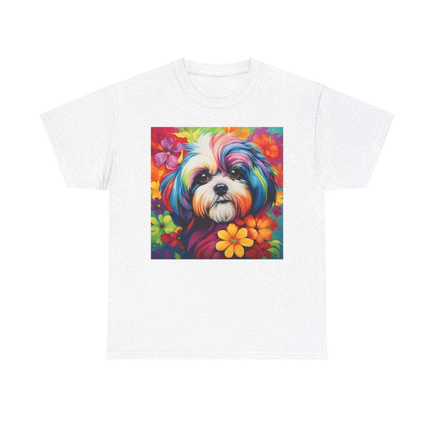 Floral Dog Lovers Shirt With Dog Paw, Dog Paw Gift, Dog Lover T-Shirt, Dog Mom Gifts for Dog Mom Lover, Cat Mom Gift, Dog Tee