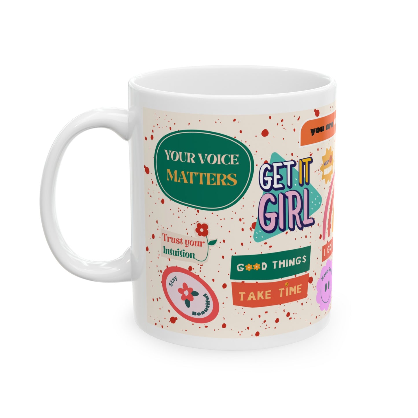 Daily Affirmation Coffee Mug, Positive Affirmations and Inspirational Quotes, Mom Mug Gift, Self Care Mug