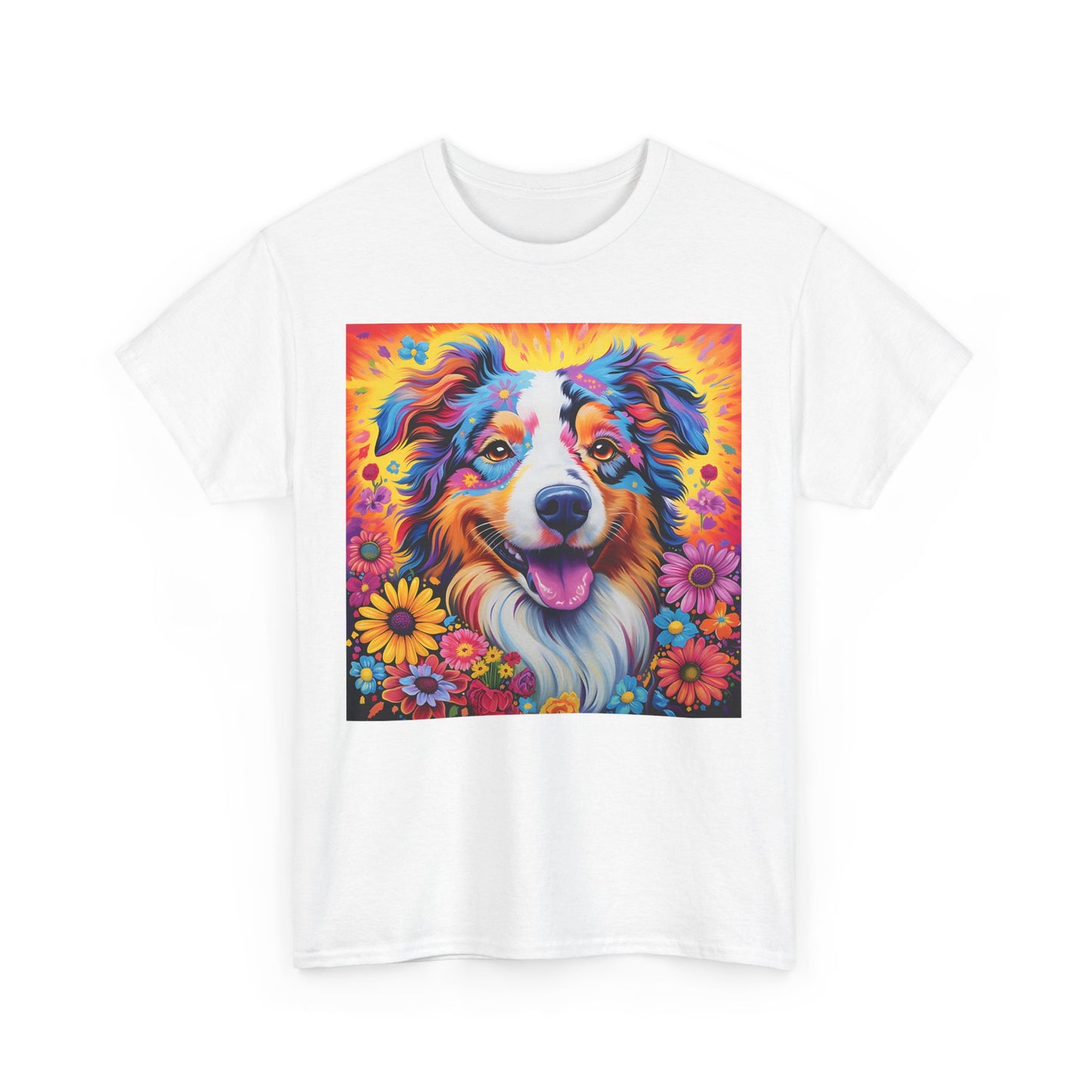 Floral Dog Shirt Gift For Dog Mom, Flower Dog Shirt, Wildflower T-Shirt, Dog Lover Outfit, Cute Puppy Shirt, Dog Owner Gift, Funny Dog Tee
