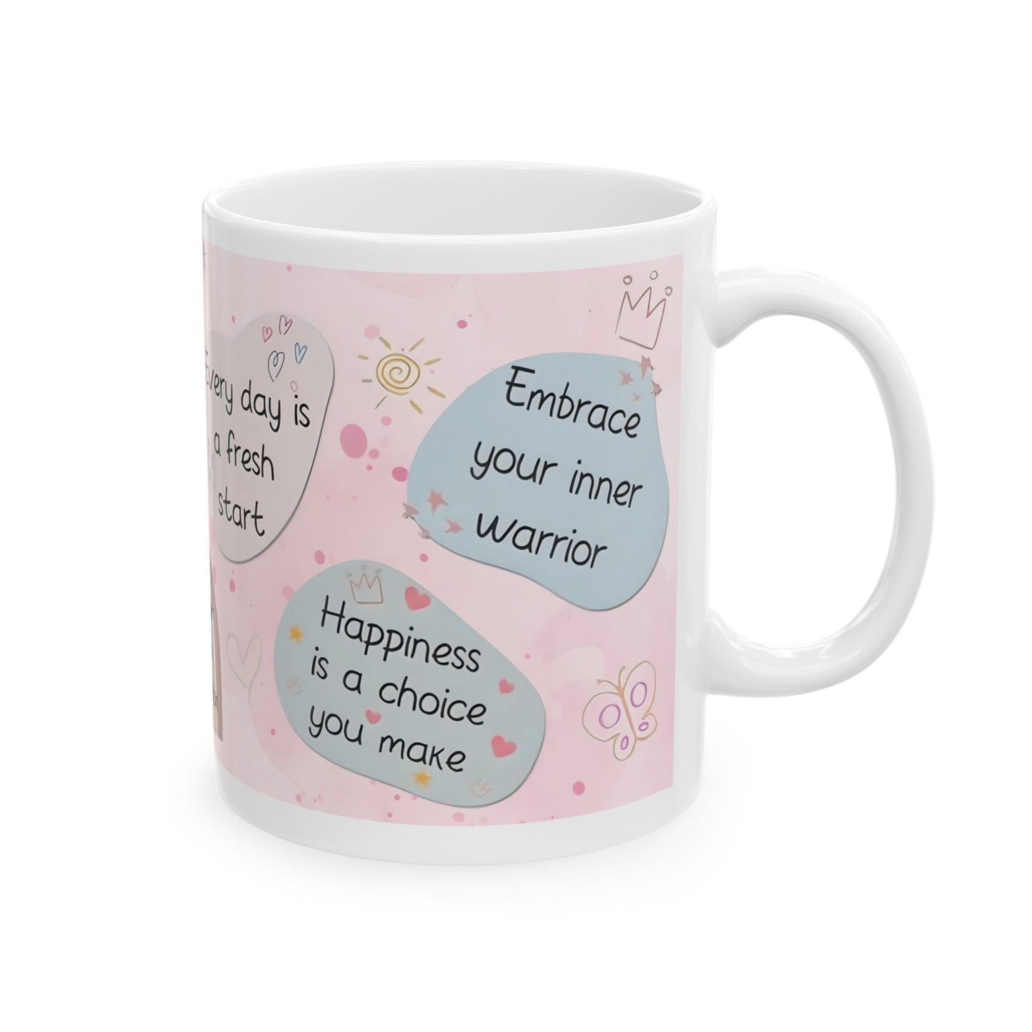 Daily Affirmation Coffee Mug, Positive Affirmations and Inspirational Quotes, Mom Mug Gift, Self Care Mug