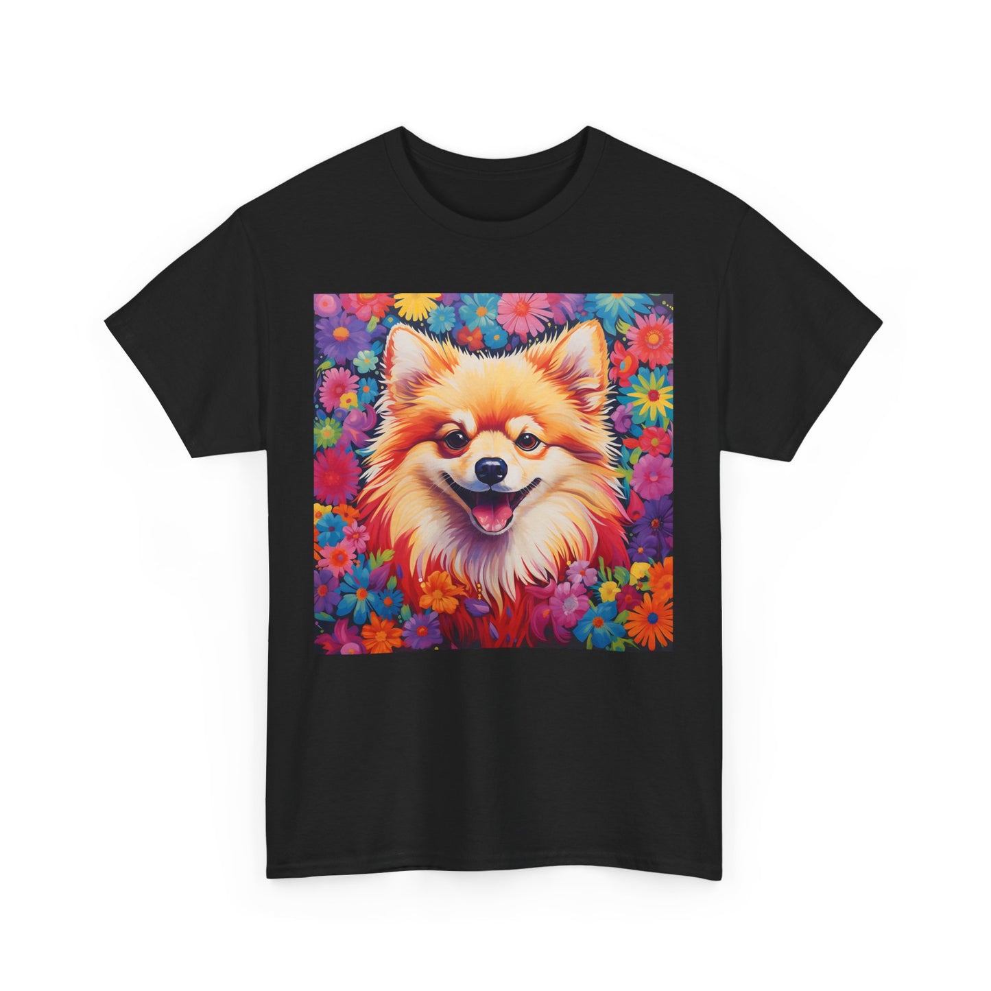 Floral Dog Shirt, Floral Dog Tee, Flower Dog Shirt, Animal Lover Tee, Dog Lover Gift Tee, Cute Dog, Floral Dog Birthday Shirt, Floral Dog