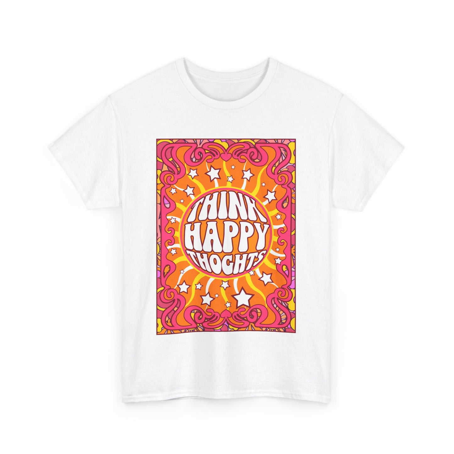 Thnink Happy Thoughts Positive Affirmation Shirt