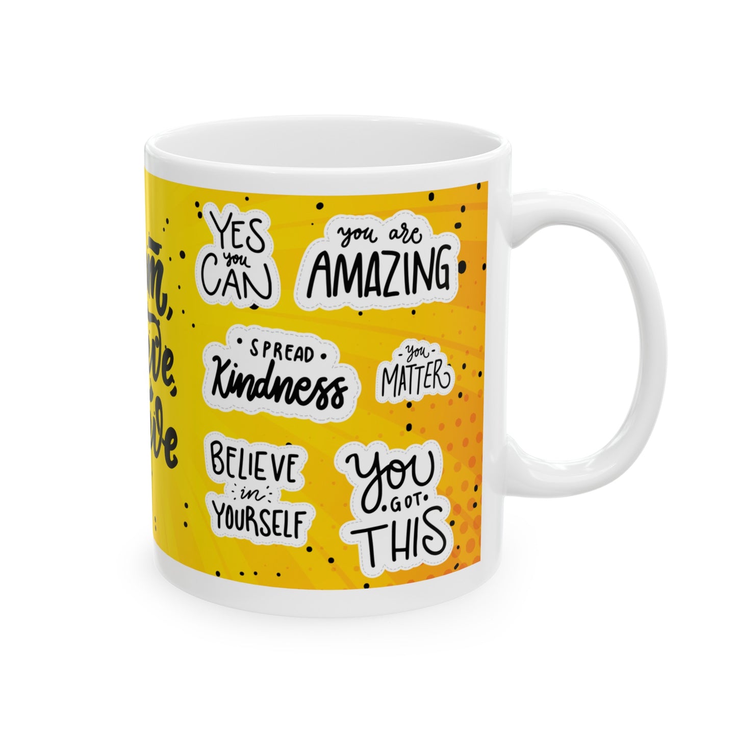 Daily Affirmation Coffee Mug, Positive Affirmations and Inspirational Quotes, Mom Mug Gift, Self Care Mug