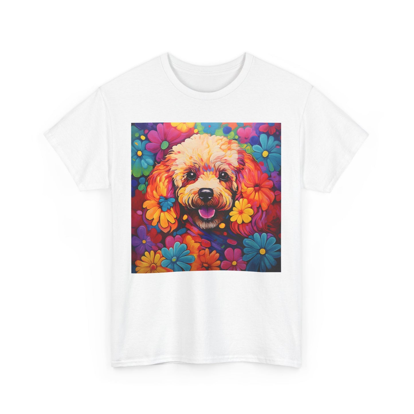 Floral Dog Shirt, Floral Dog Tee, Flower Dog Shirt, Animal Lover Tee, Dog Lover Gift Tee, Cute Dog, Floral Dog Birthday Shirt, Floral Dog
