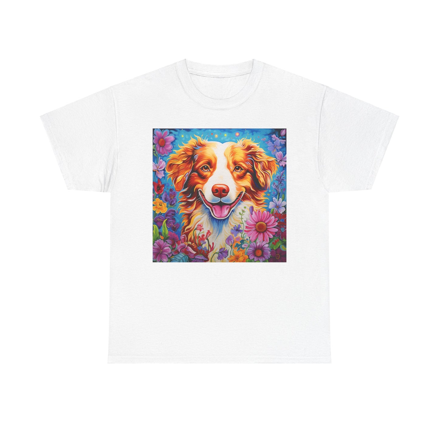 Floral Dog Shirt, Floral Dog Tee, Flower Dog Shirt, Animal Lover Tee, Dog Lover Gift Tee, Cute Dog, Floral Dog Birthday Shirt, Floral Dog